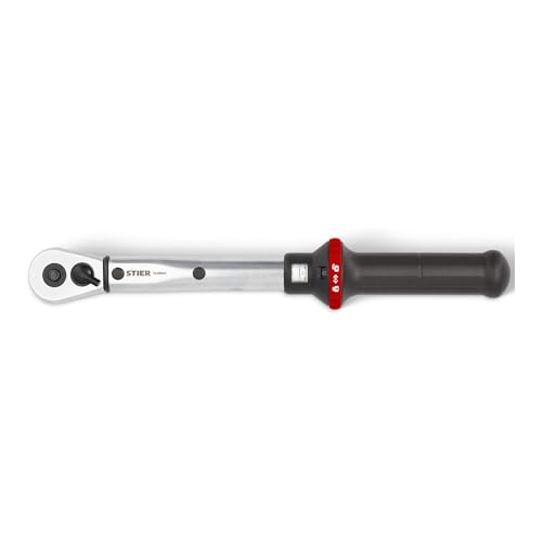 STIER Drehmomentschlüssel mit Umschaltknarre 1/2'' Aufnahme 10-50 Nm