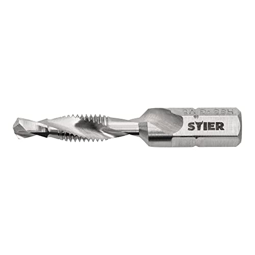 STIER Kombigewindebohrer Bit M3 bis M10 DIN 3126 HSS-G 1/4"-Sechskant