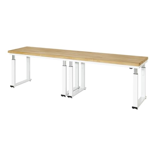 STIER Electrically Height-Adjustable Workbench Premium WxDxH 3000x700x740-1140 mm