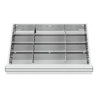 STIER Schubladeneinteilung Metalleinteilung BLH 100/125 mm Innenmaß 600x450 mm