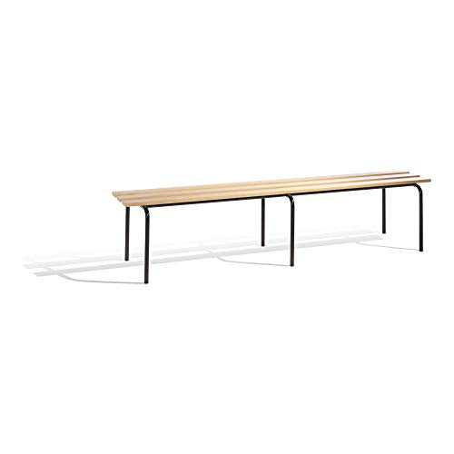 STIER Sitzbank stapelbar mit Buchenholzleisten 460x1200x460mm