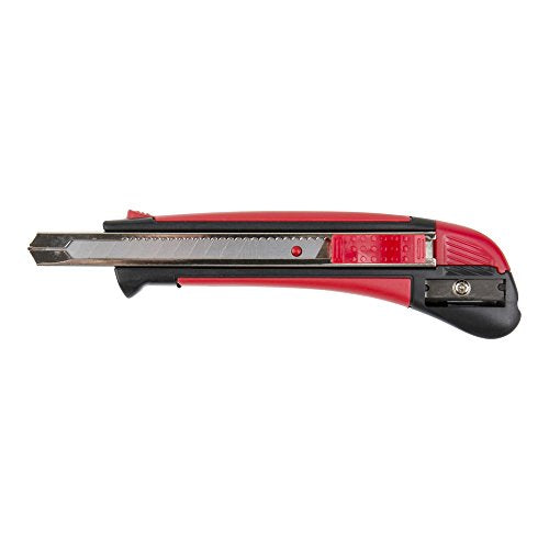 STIER Cutter Messer 9mm breit mit Bleistiftanspitzer zum Schneiden von Karton