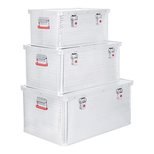 STIER Alubox Aluminiumbox Transportkiste Staub und Spritzwasserschutz div Größen