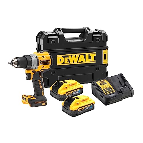 DEWALT Akku-Bohrschrauber 18V inkl. 2 x 18 V / 5 Ah Powerstack - Akkus