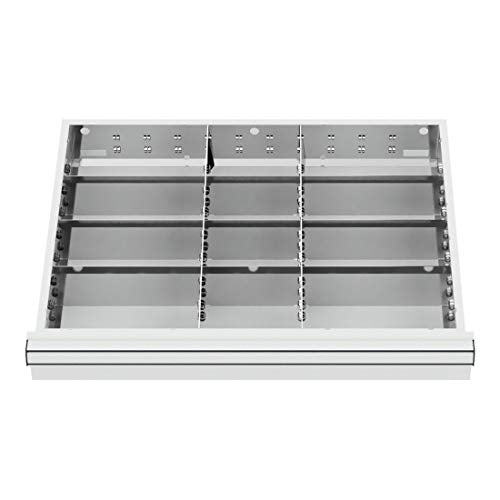 STIER Schubladeneinteilung Metalleinteilung BLH 75 mm Innenmaß 600x450 mm 12