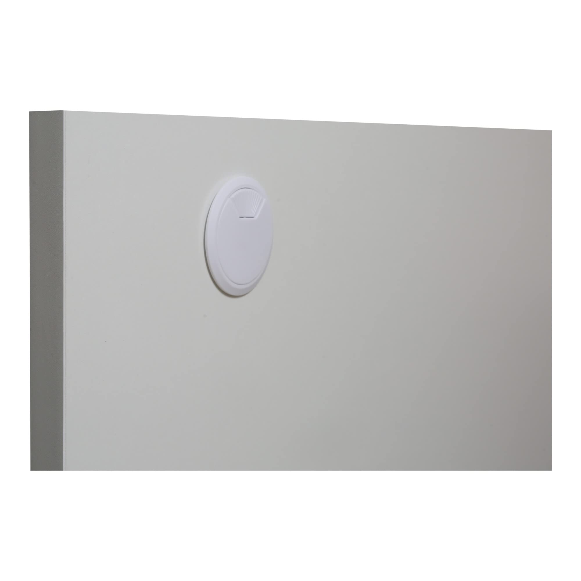 STIER desk top 140x80cm white melamine coated tabletop 25mm thick with