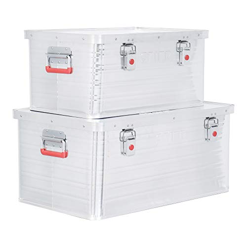 STIER Alubox Aluminiumbox Transportkiste Staub und Spritzwasserschutz div Größen