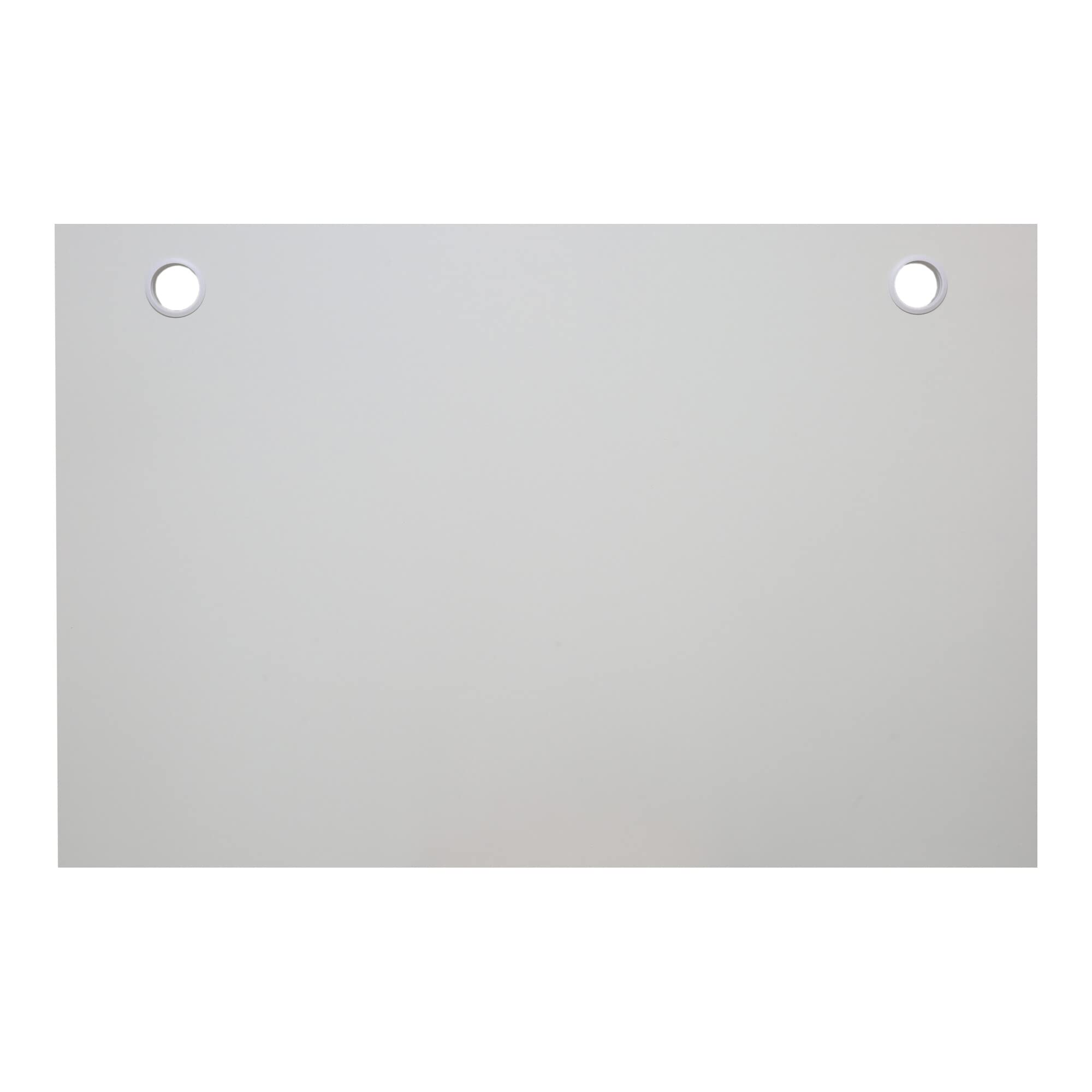 STIER desk top 120x80cm white melamine coated tabletop 25mm thick with