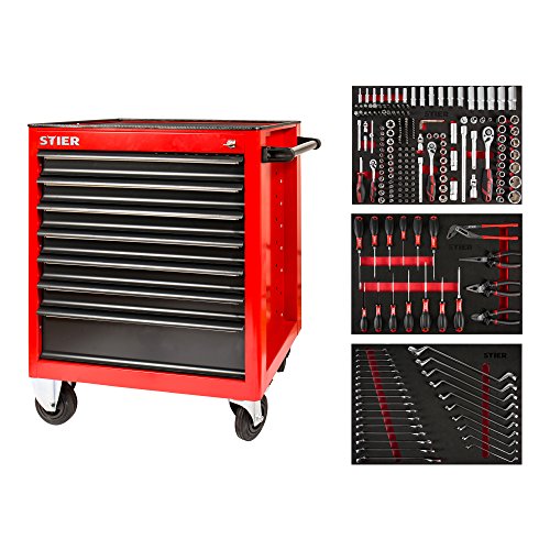STIER Workshop Trolley Red