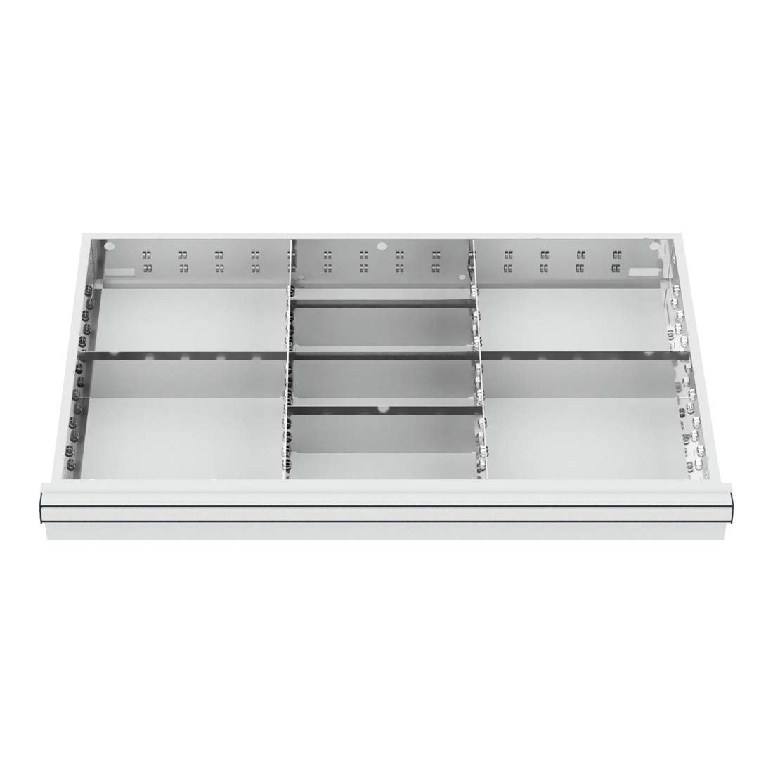 STIER Schubladeneinteilung Metalleinteilung BLH 75 mm Innenmaß 800x450 mm 8