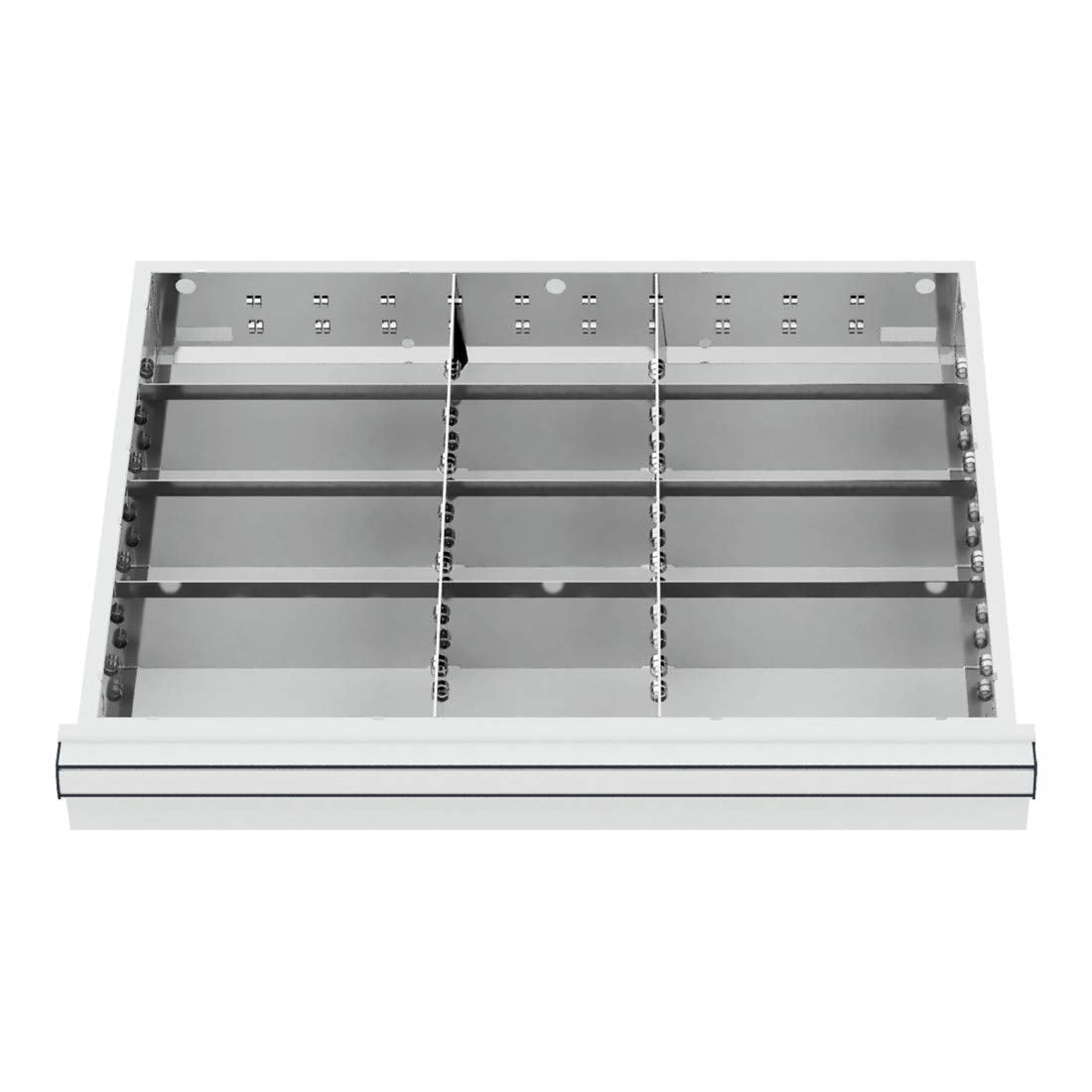 STIER Schubladeneinteilung Metalleinteilung BLH 75 mm Innenmaß 600x450 mm 12