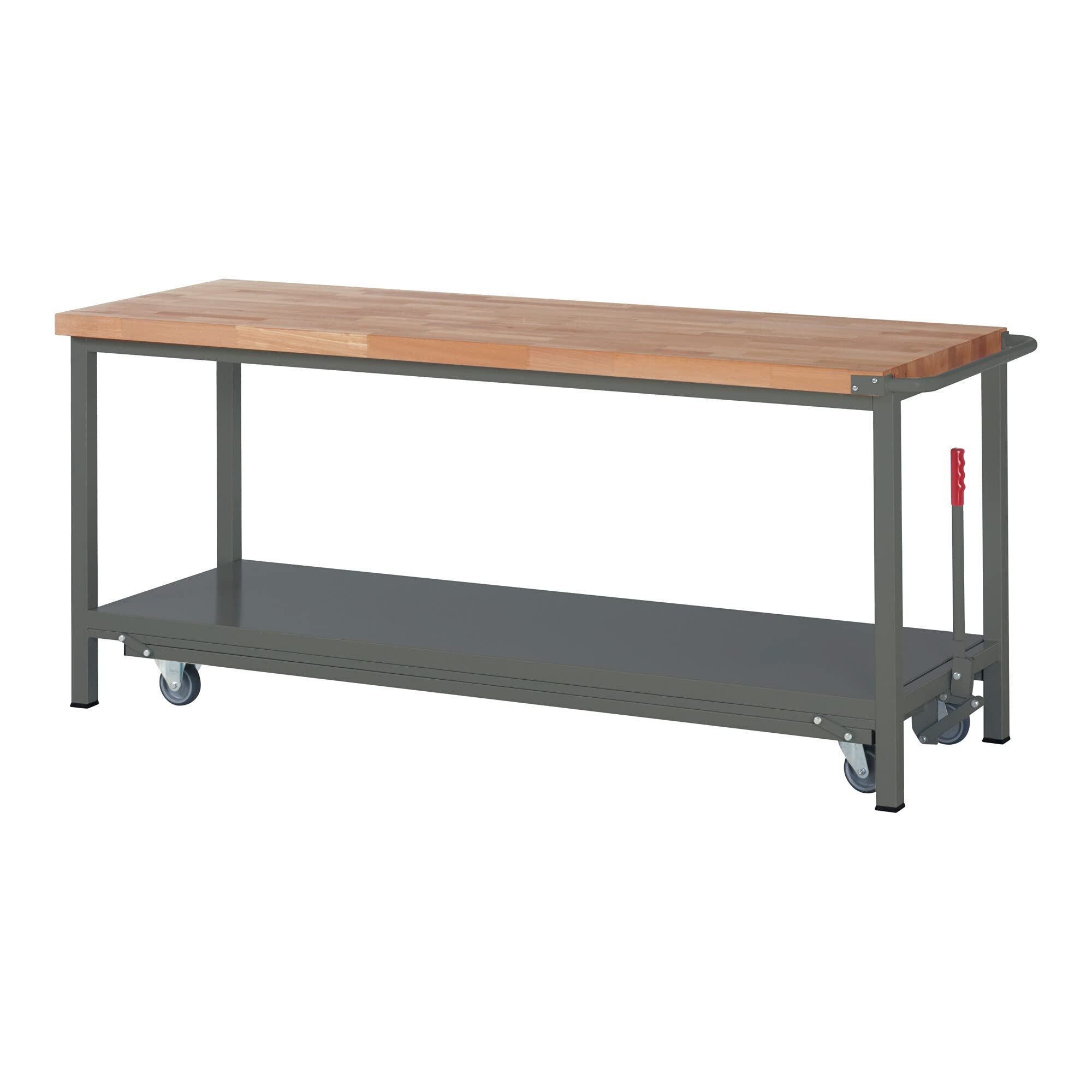 STIER Werkbank Premium mit abs. Fahrgestell BxTxH 1500x700x880 mm