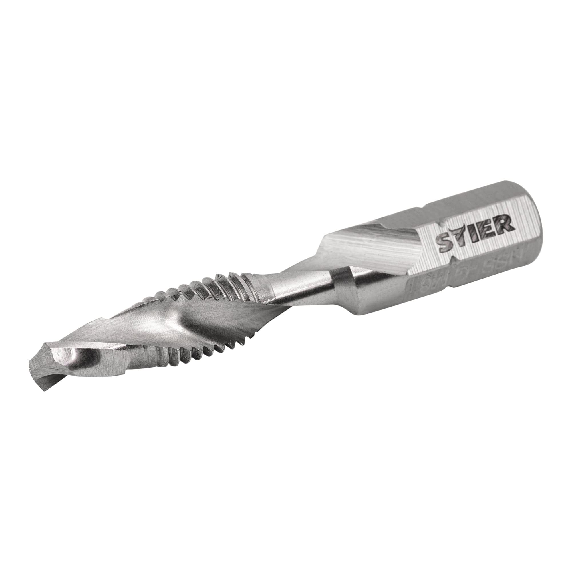 STIER Kombigewindebohrer Bit M3 bis M10 DIN 3126 HSS-G 1/4"-Sechskant