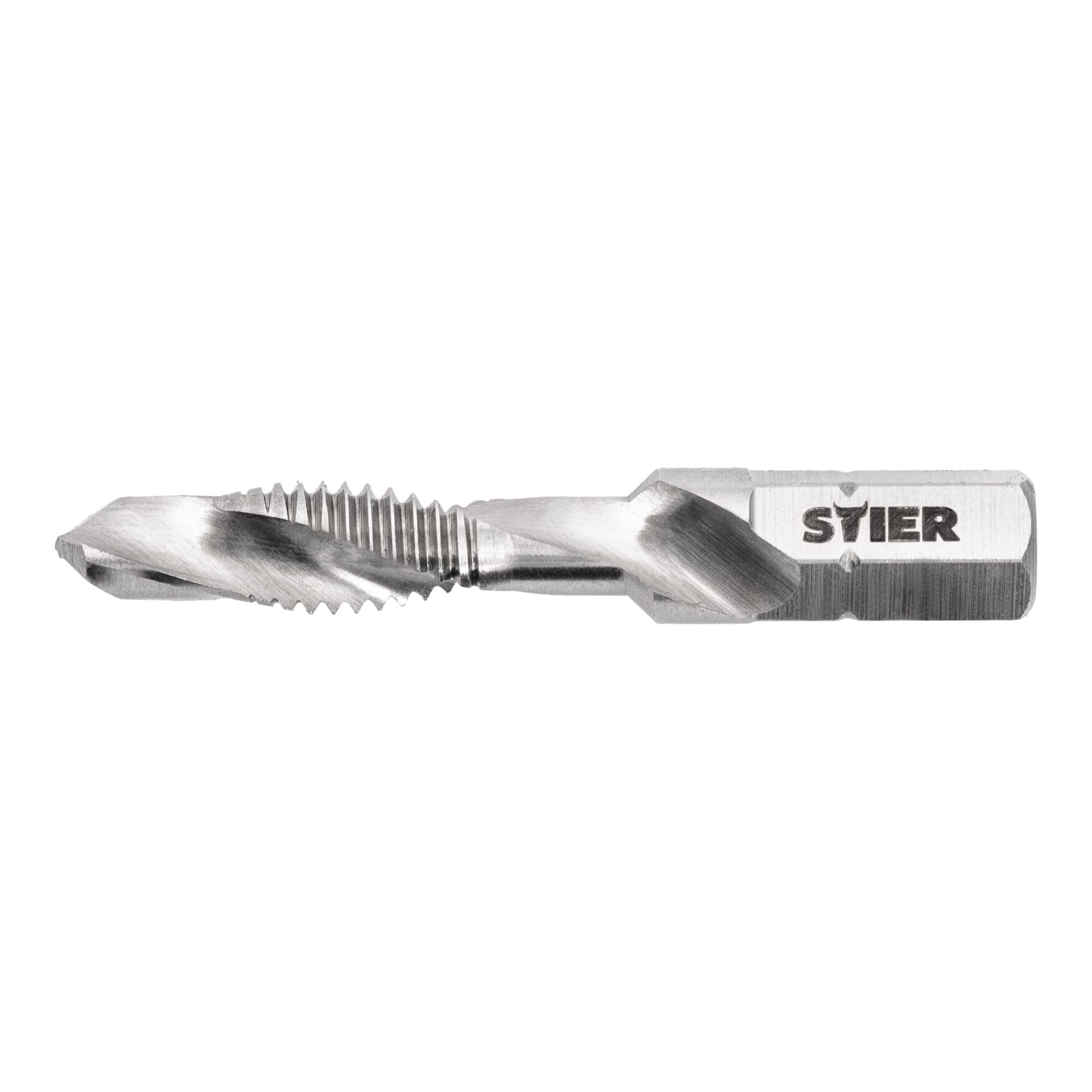 STIER Kombigewindebohrer Bit M3 bis M10 DIN 3126 HSS-G 1/4"-Sechskant