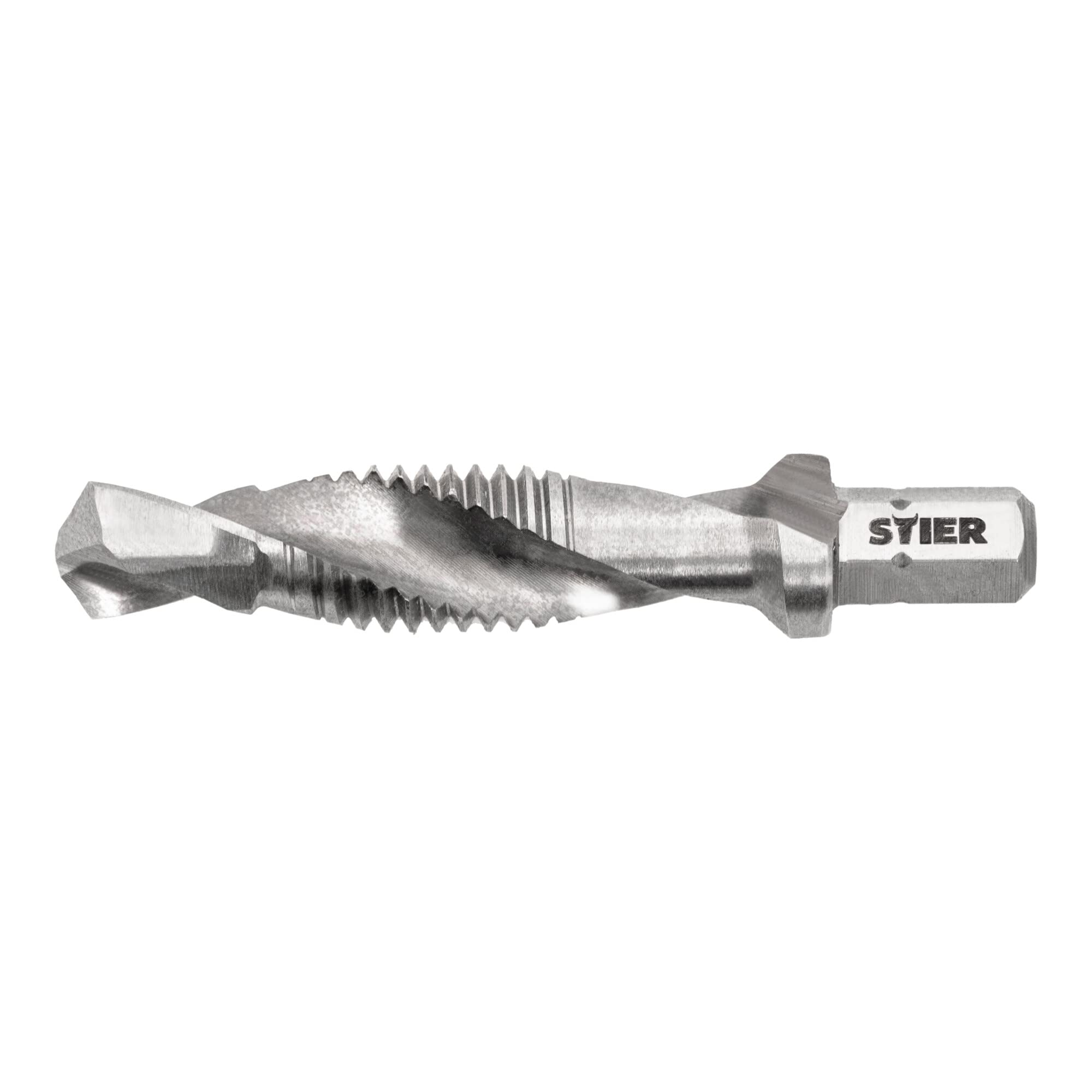 STIER Kombigewindebohrer Bit M3 bis M10 DIN 3126 HSS-G 1/4"-Sechskant