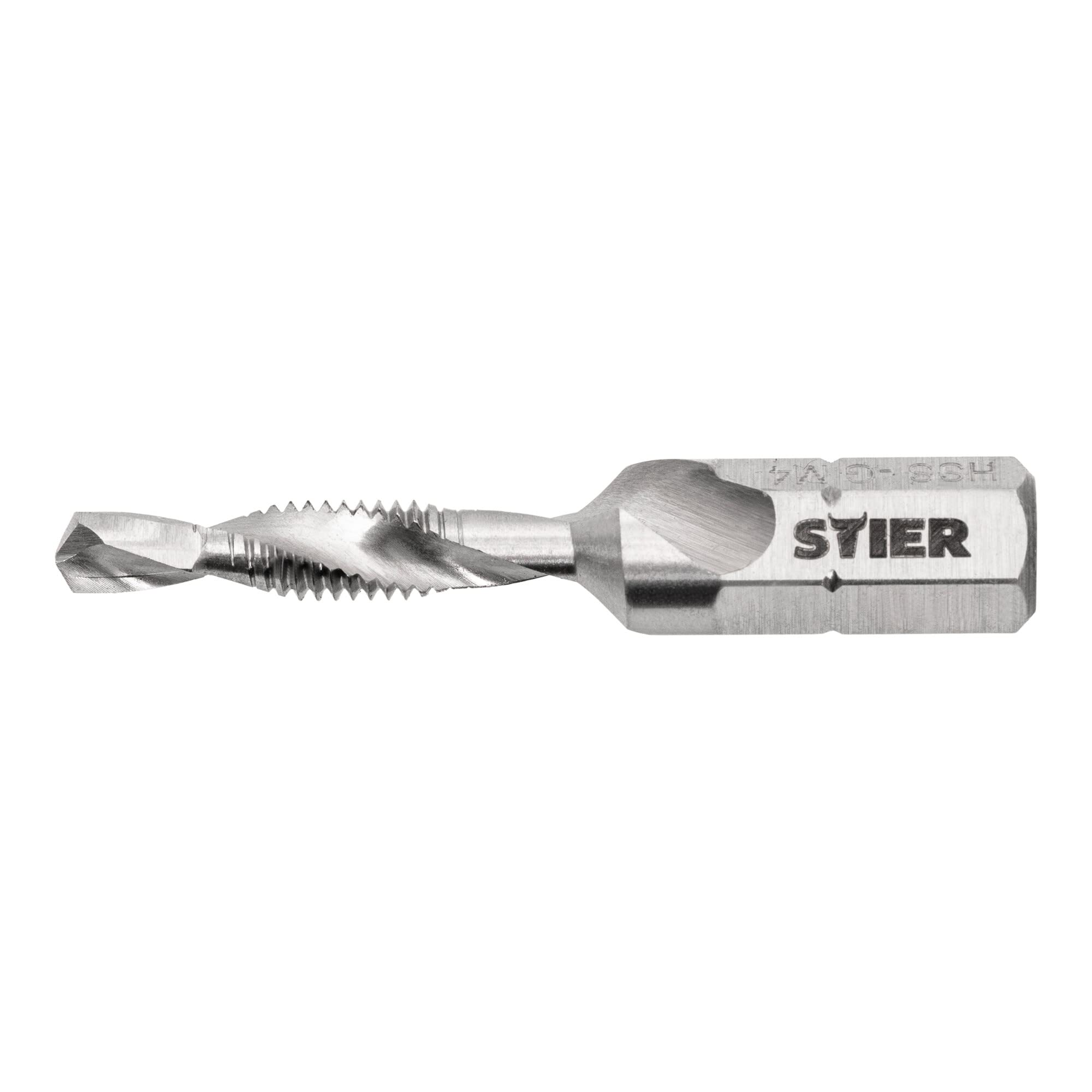 STIER Kombigewindebohrer Bit M3 bis M10 DIN 3126 HSS-G 1/4"-Sechskant