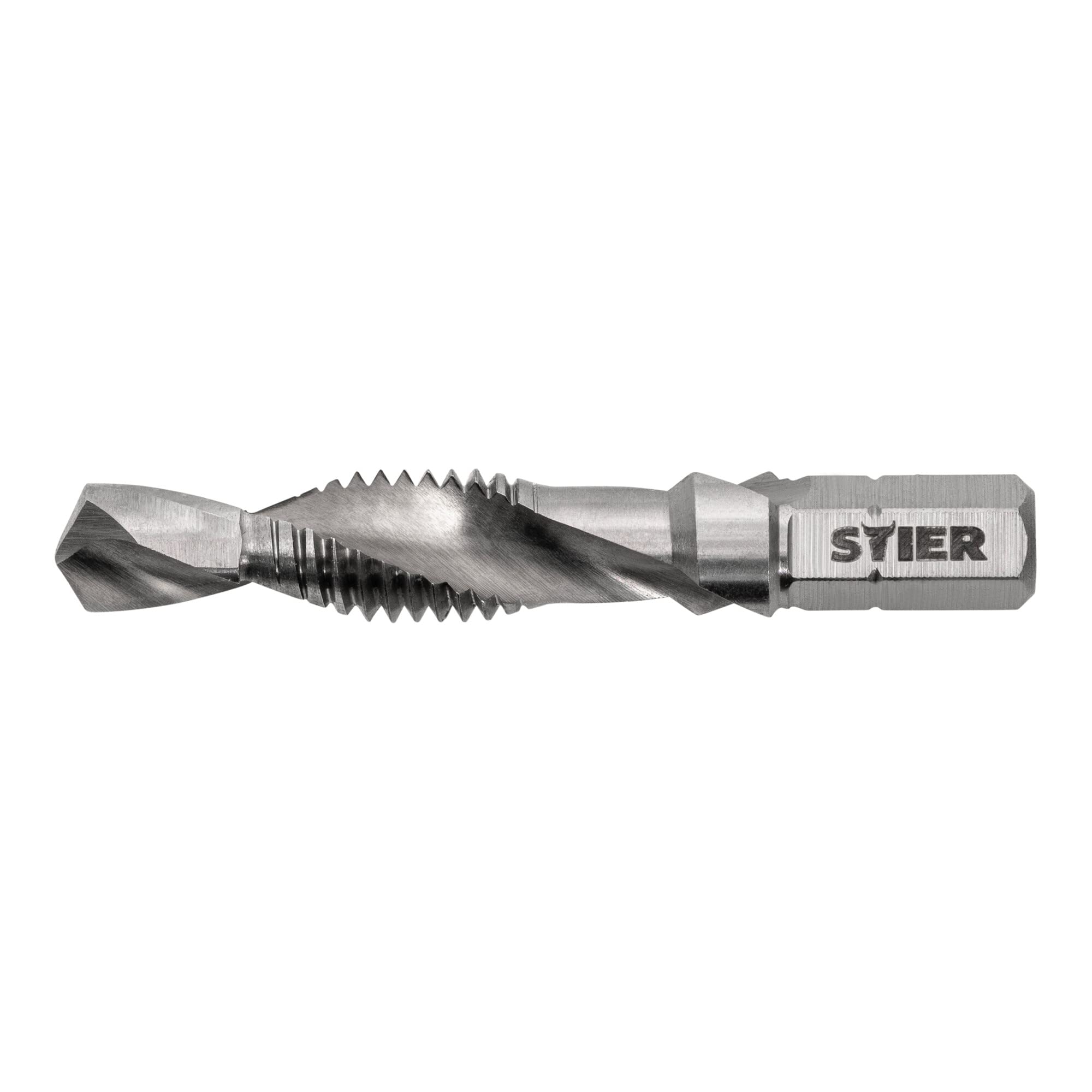 STIER Kombigewindebohrer Bit M3 bis M10 DIN 3126 HSS-G 1/4"-Sechskant
