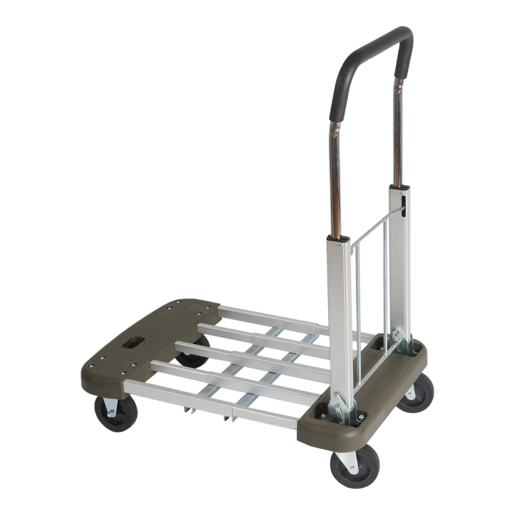 STIER Plattformwagen Verstellbar Aluminium Schiebewagen Tragkraft 150 kg