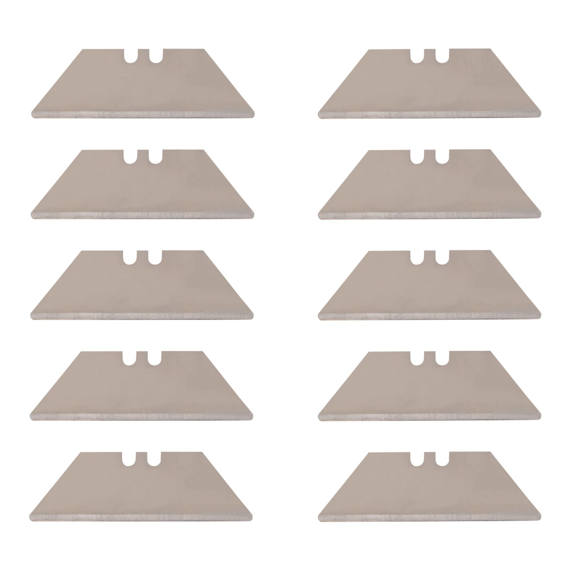 STIER trapezoidal blade for folding knives 10 pieces sharpened 19 x 61 mm interchangeable blades