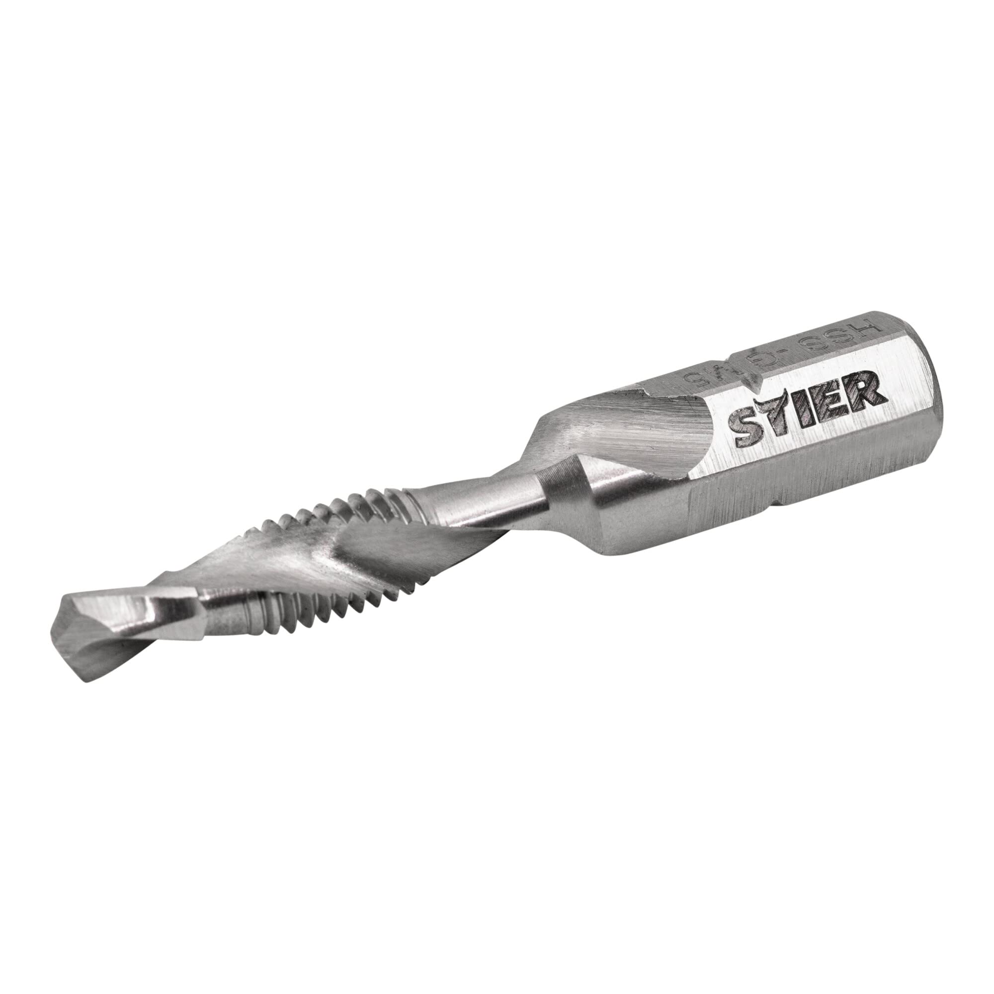 STIER Kombigewindebohrer Bit M3 bis M10 DIN 3126 HSS-G 1/4"-Sechskant