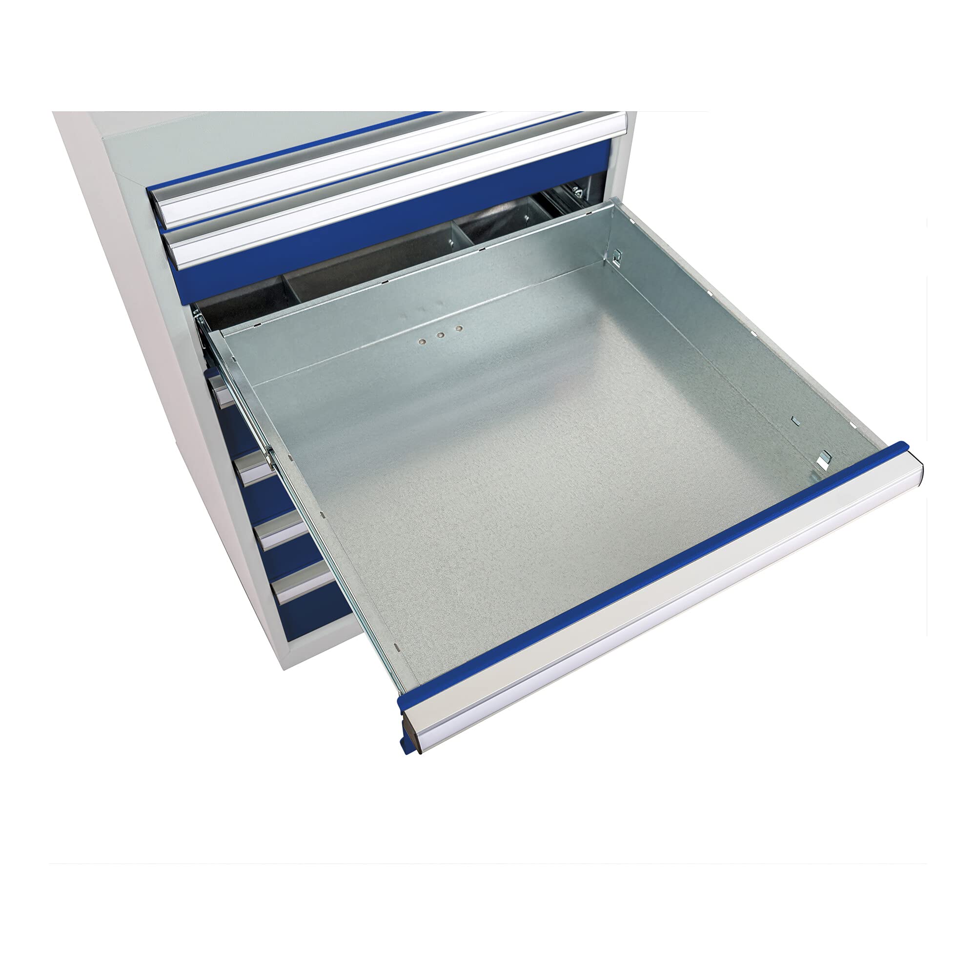 STIER Schubladenschrank mit 9 Schubladen BxTxH 900x575x1020 mm RAL 7035 / RAL