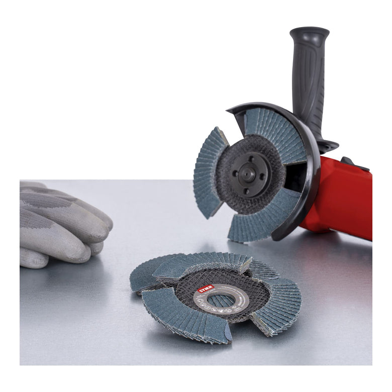 STIER Fächerschleifscheibe View Line 125 x 22,23 K60 für handelsübliche