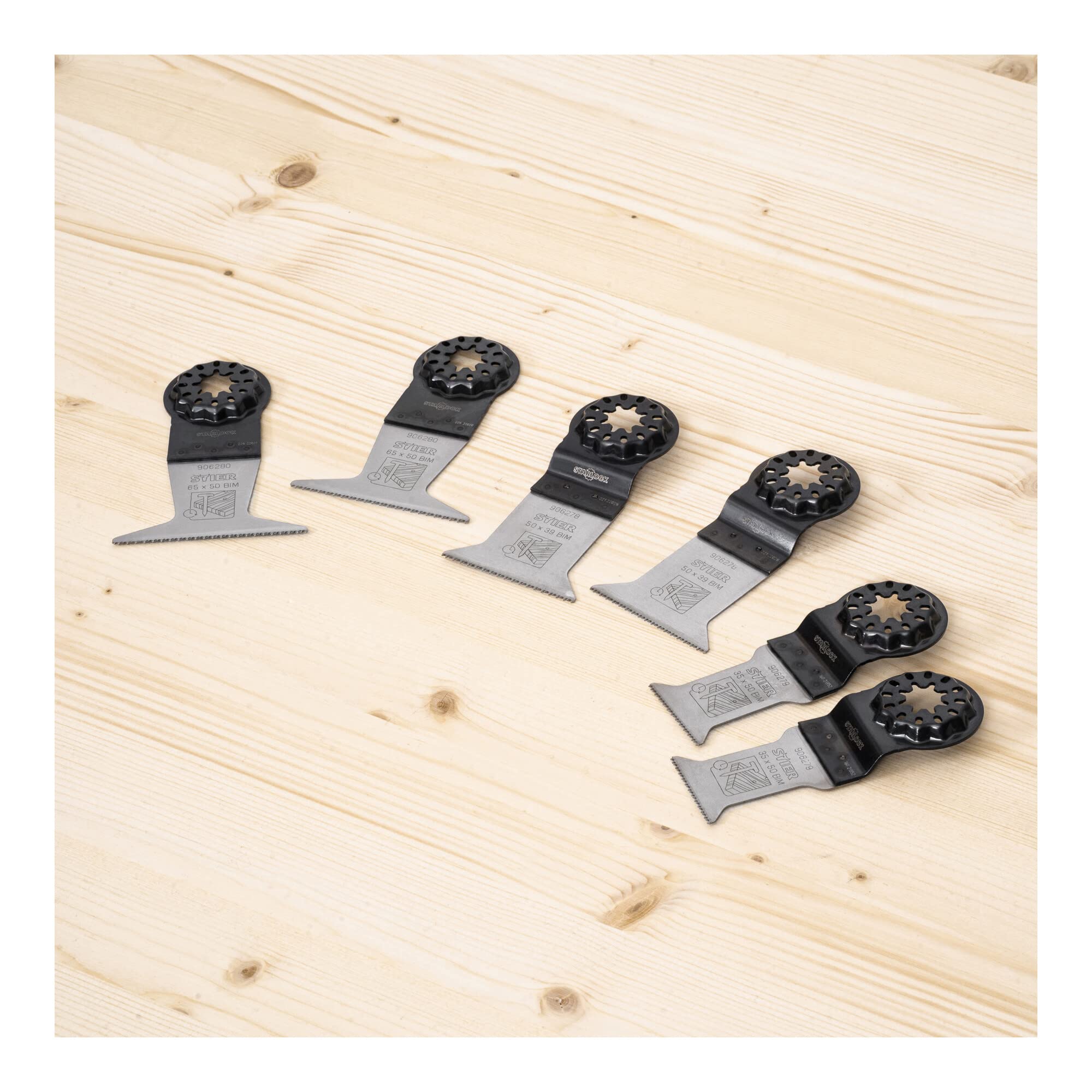 STIER Starlock Multitool Sägeblätter Universal Holz und Nägel 6-tlg | Starlock