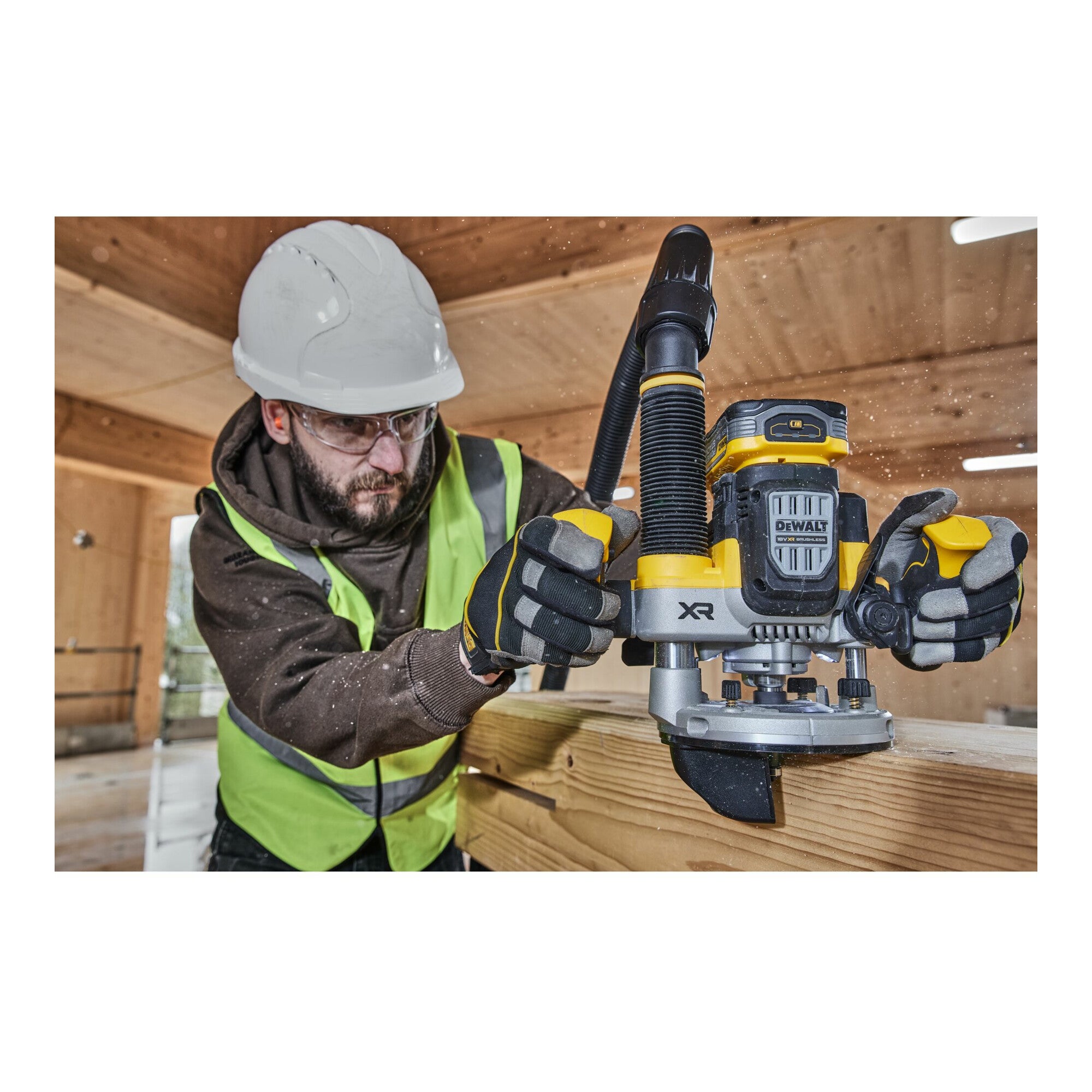 Dewalt Akku-Oberfräse 18 V DCW620NT-XJ, bürstenlos (Basisversion)