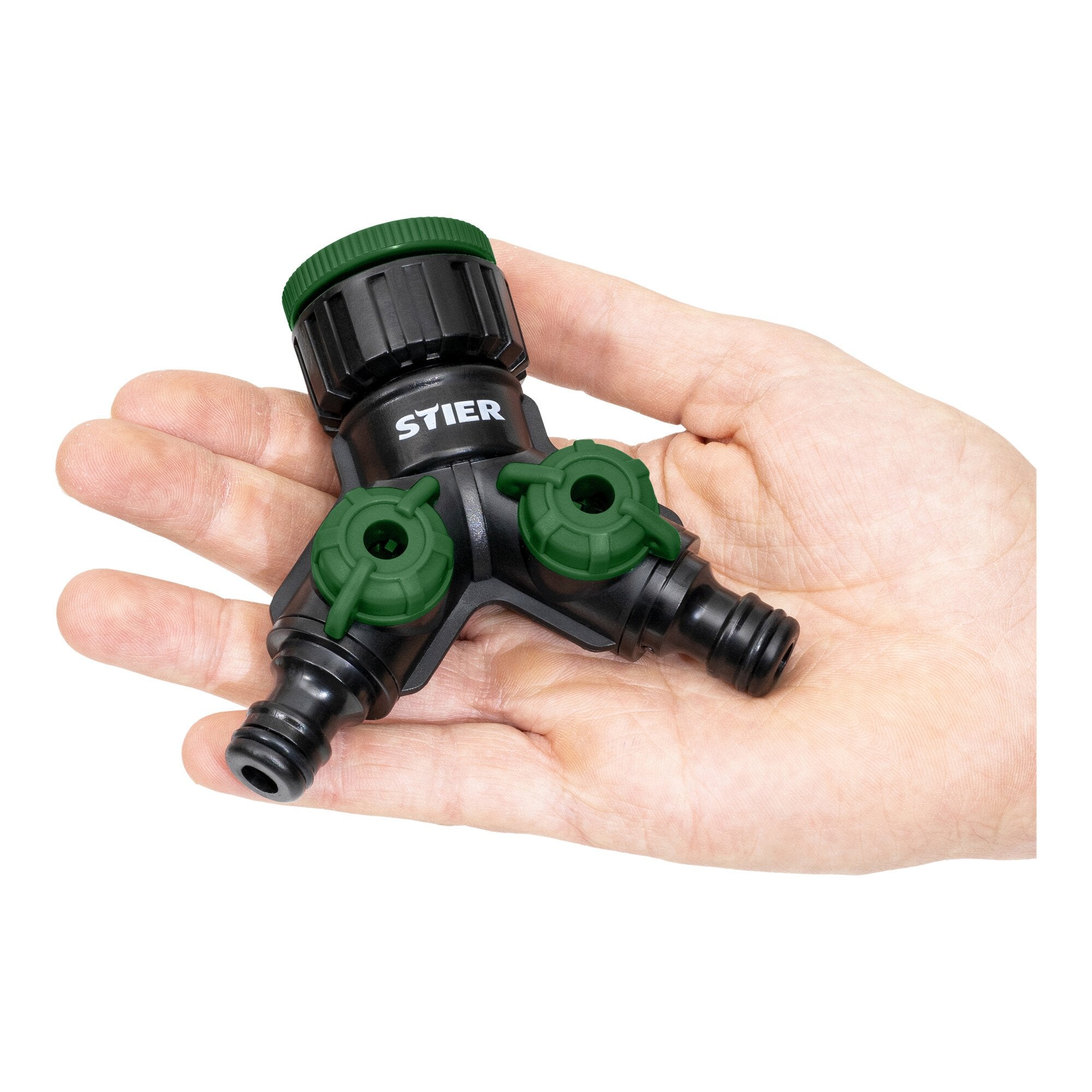 STIER 2-way valve / distributor Premium 33.3mm G1" and 26.5mm G3/4