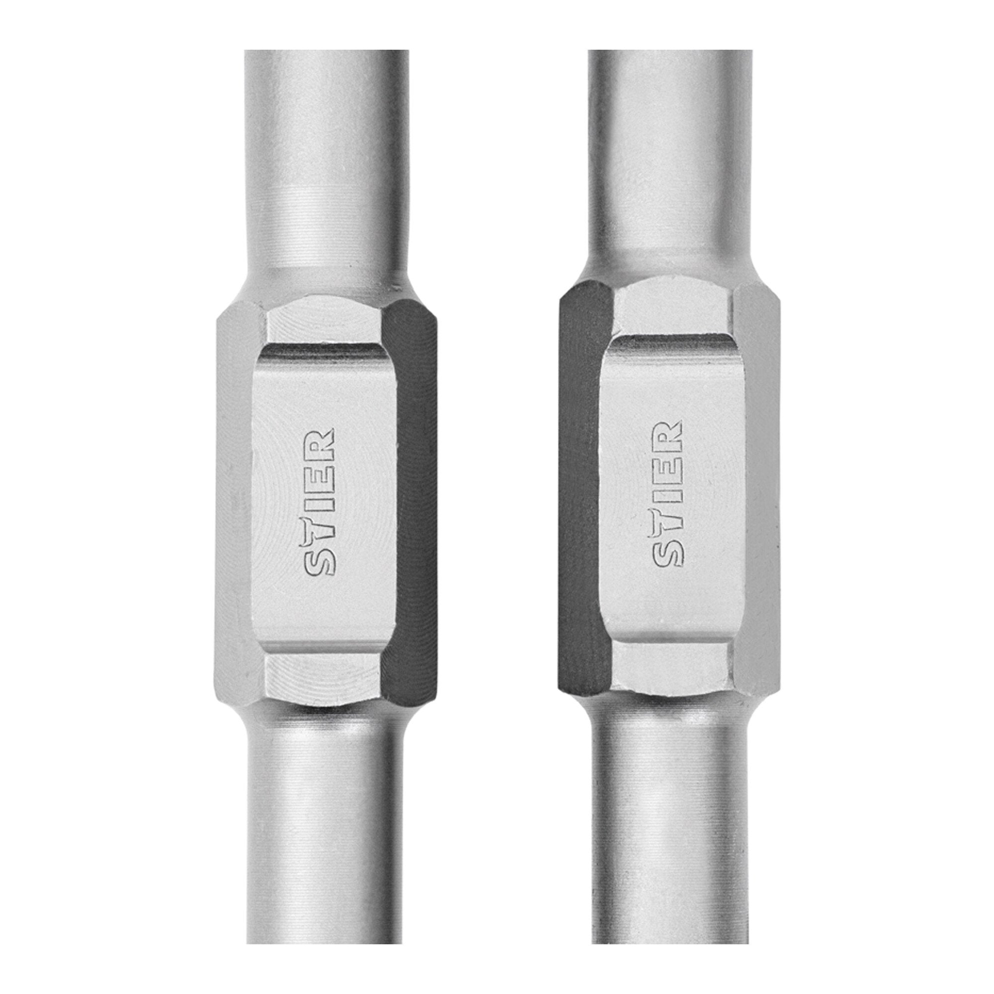 STIER SDS-HEX Flachmeißel Spitzmeißel Set 410 mm für Abbruchhammer vielseitig