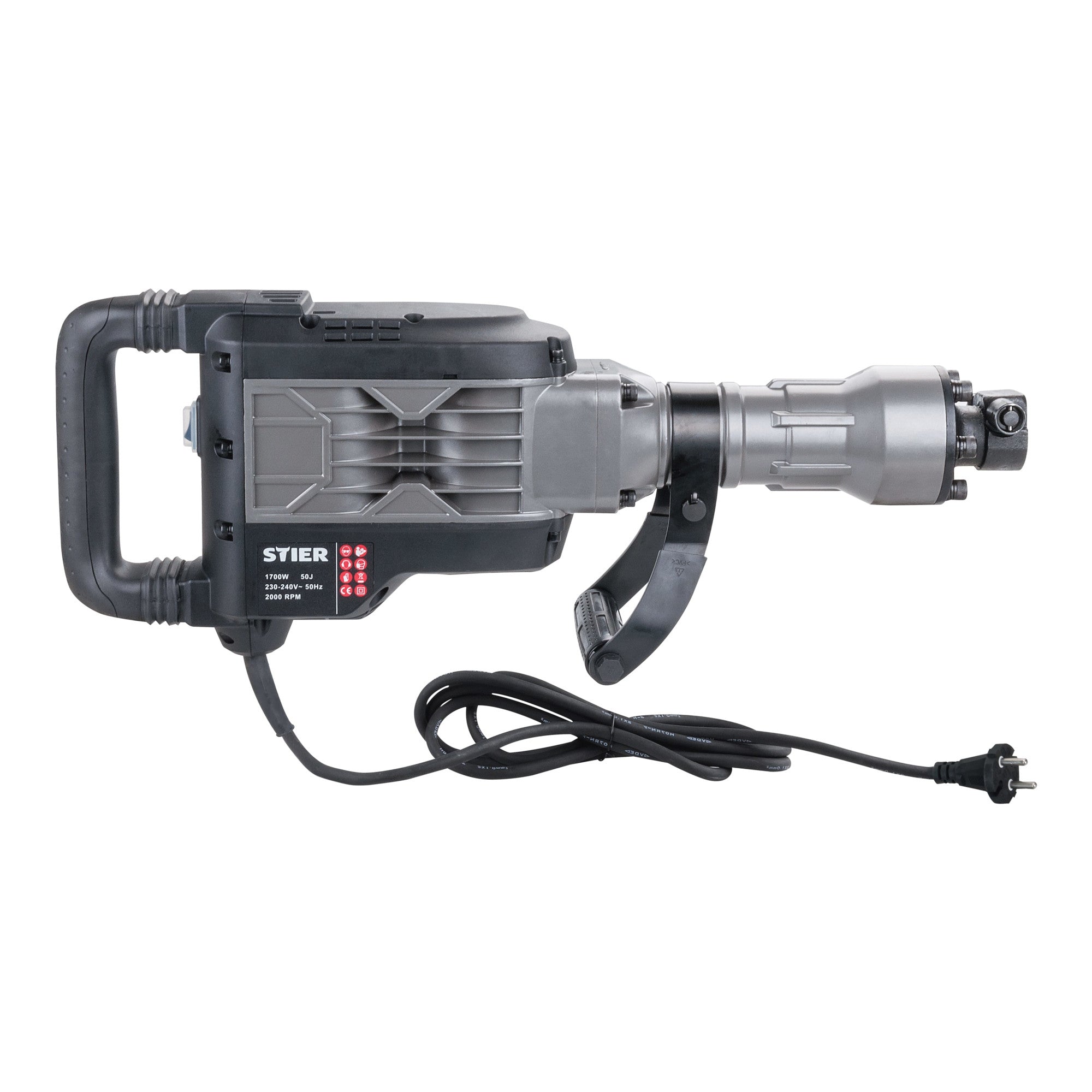 STIER Abbruchhammer SAH2000 Stemmhammer mit 1700W Meißelhammer 2000 Schläge/Min