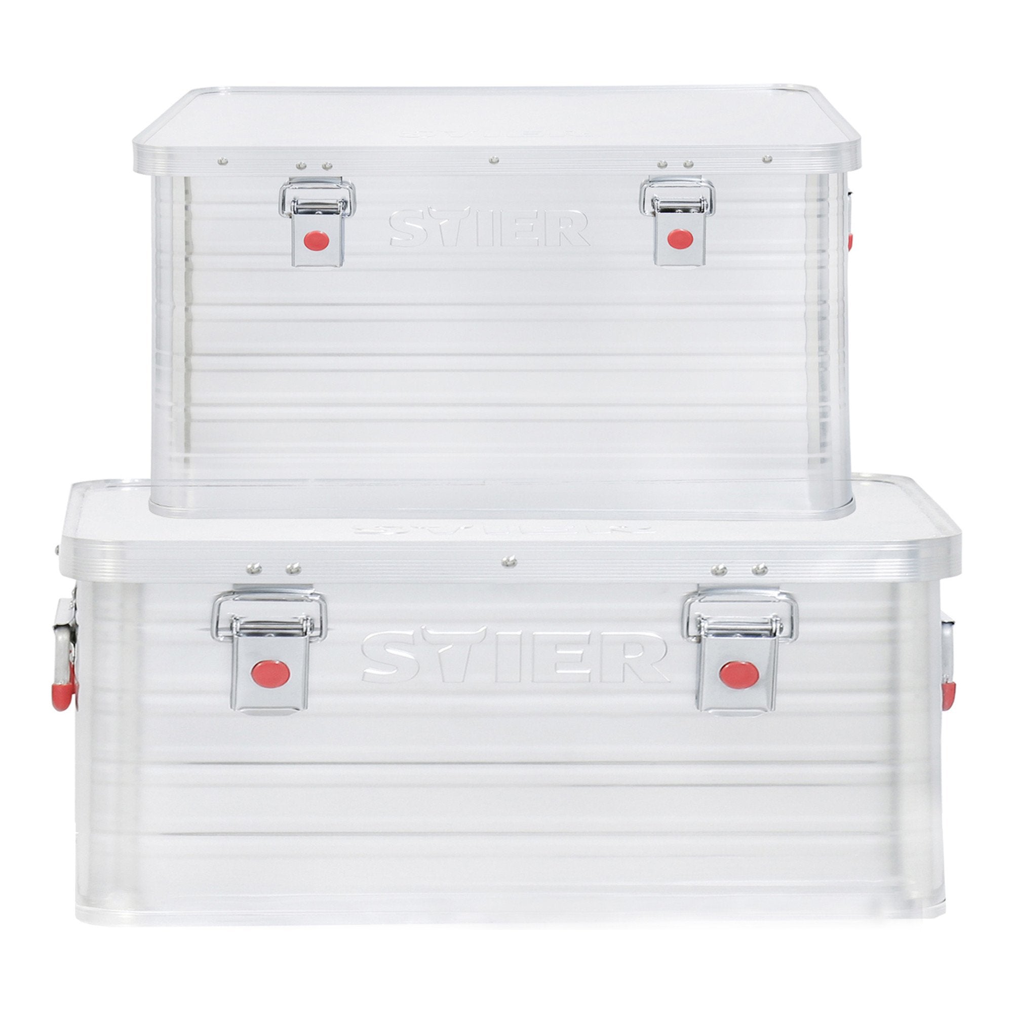 STIER Alubox Aluminiumbox Transportkiste Staub und Spritzwasserschutz div Größen