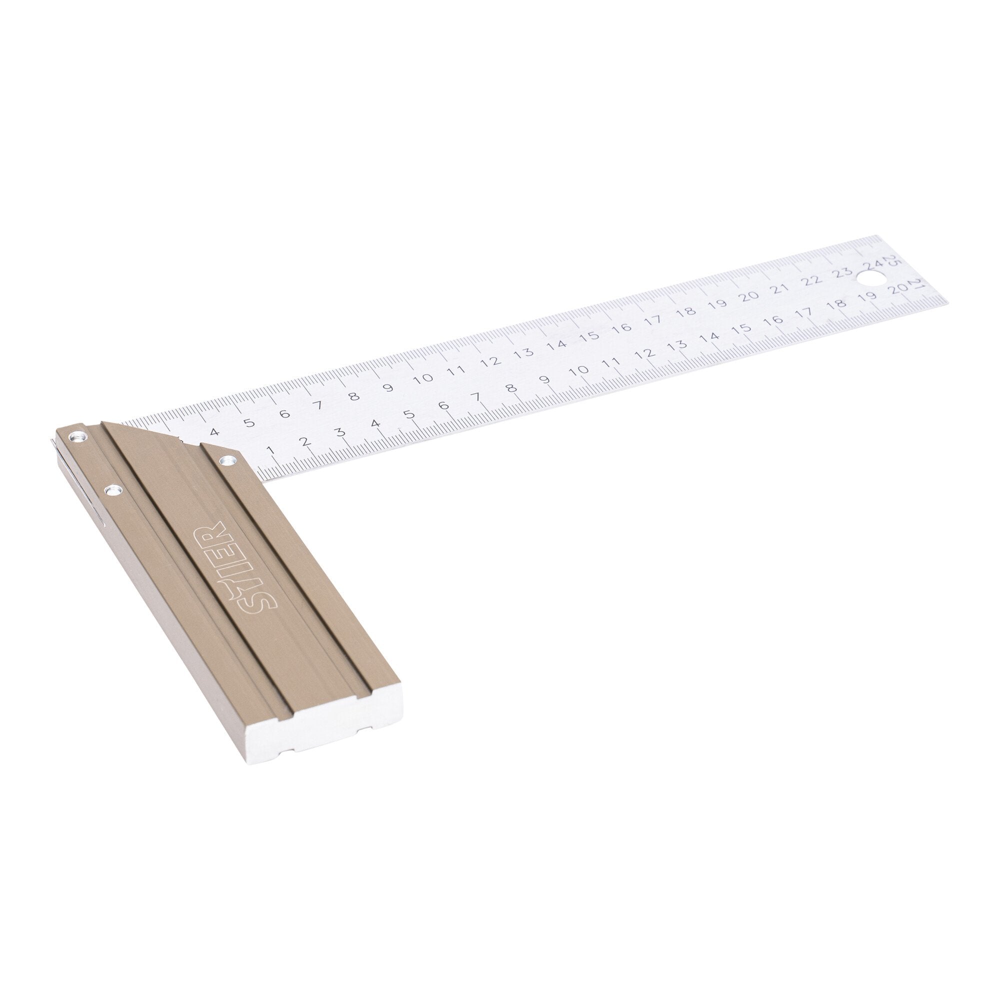 STIER Anschlagwinkel Schreinerwinkel Aluminium 90° / 45° 250 mm