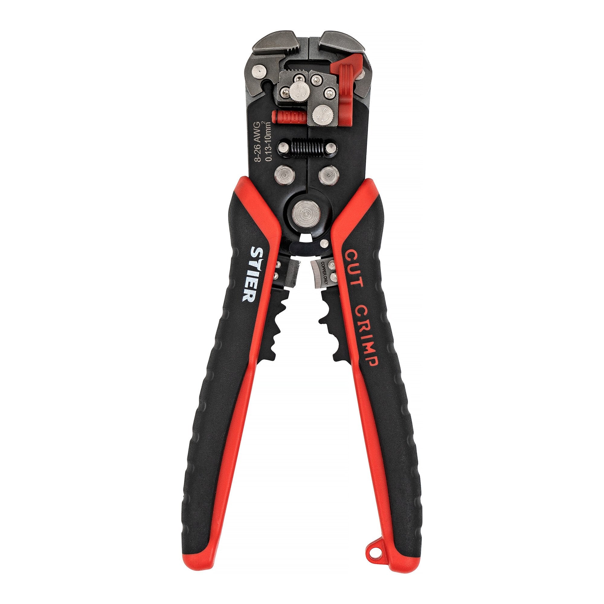 STIER Automatik-Schneid- Crimp- und Abisolierzange mit Stromprüfer