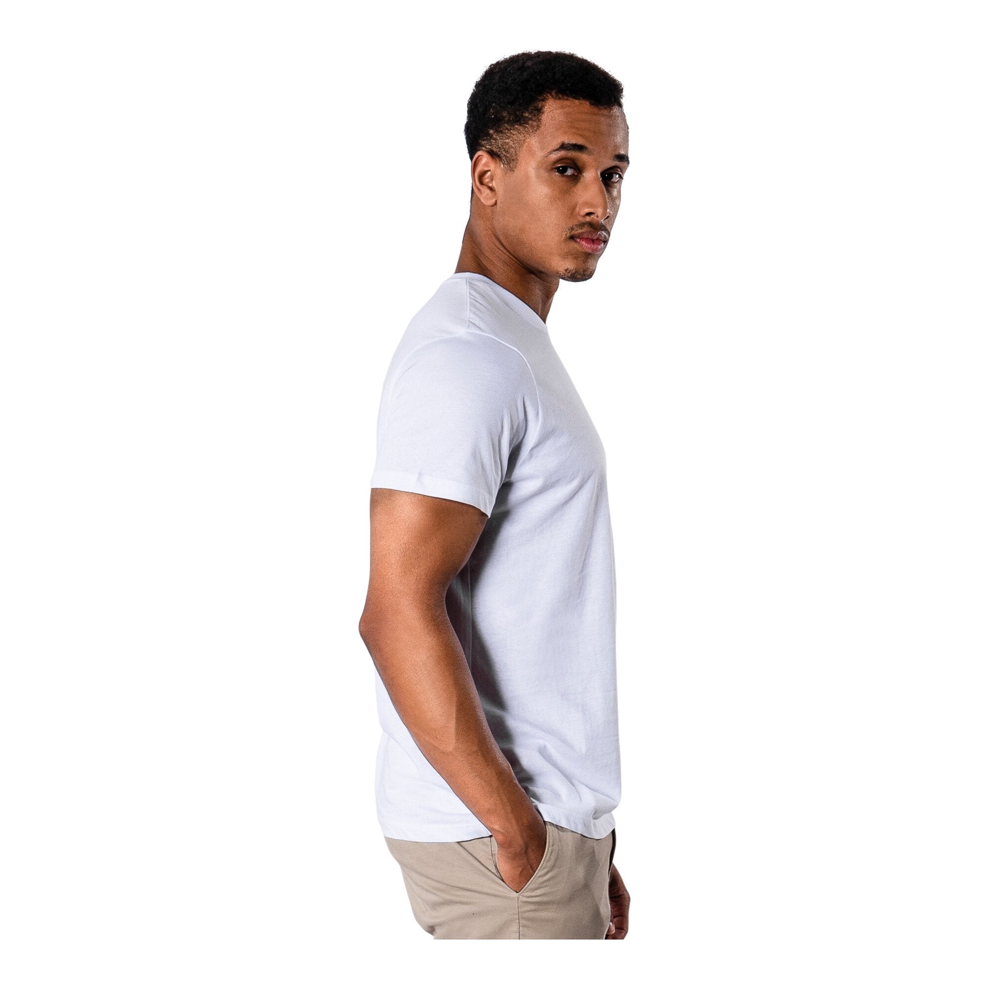 STIER Basic Tee L White