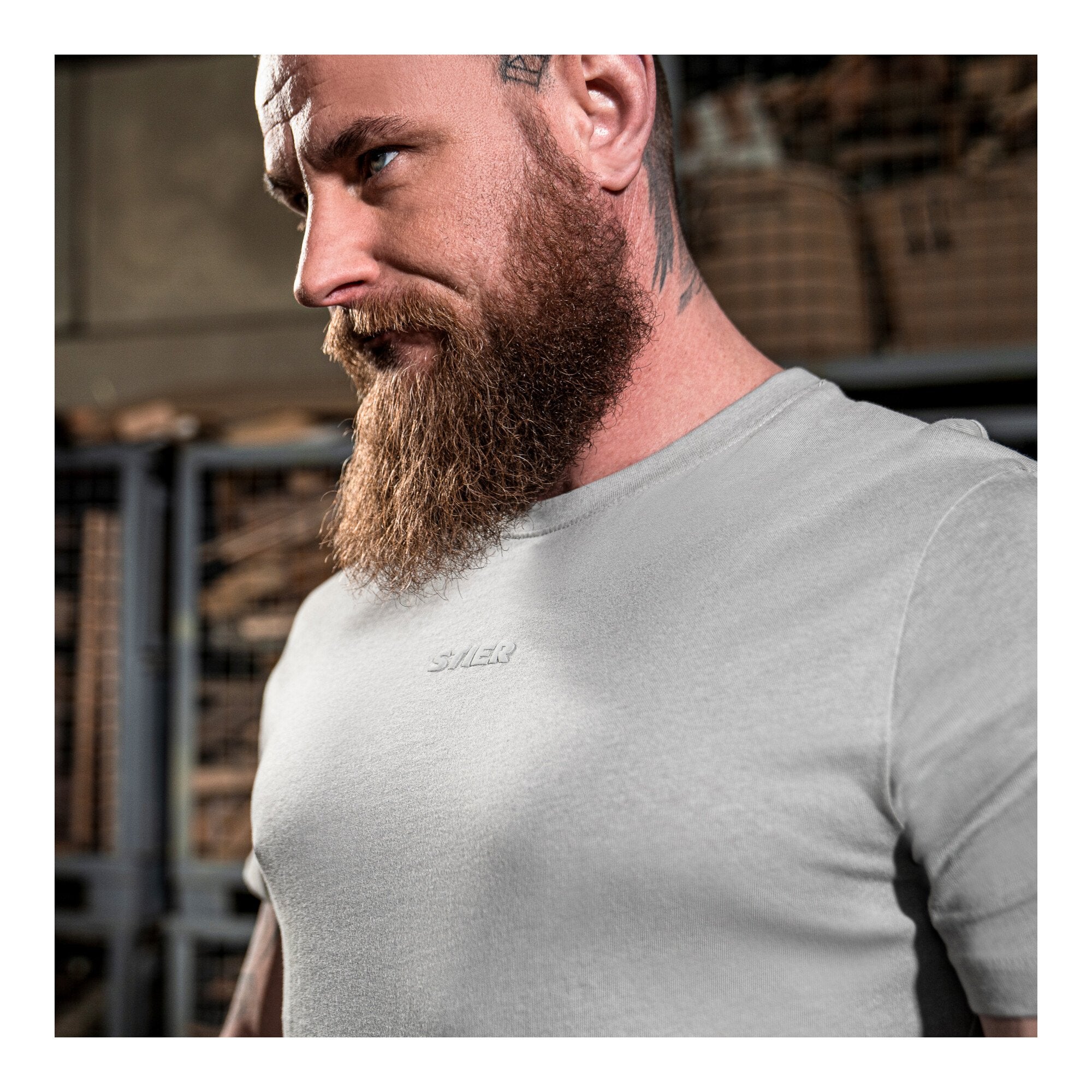 STIER Basic Tee XL Ice Grey