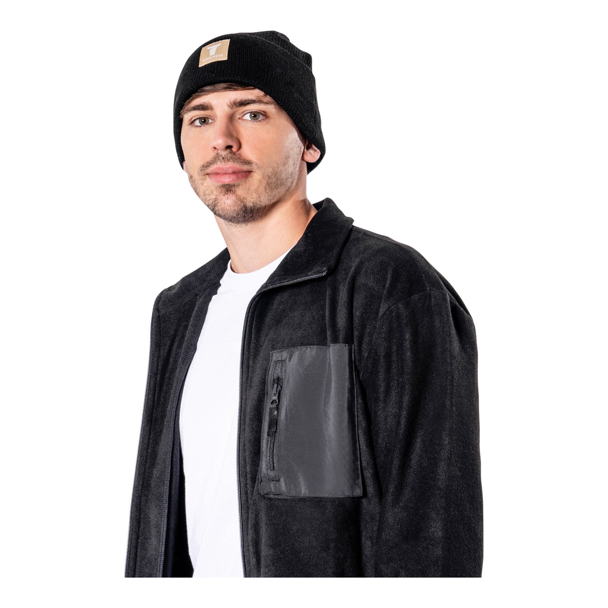 STIER Beanie One Size 7gg Black