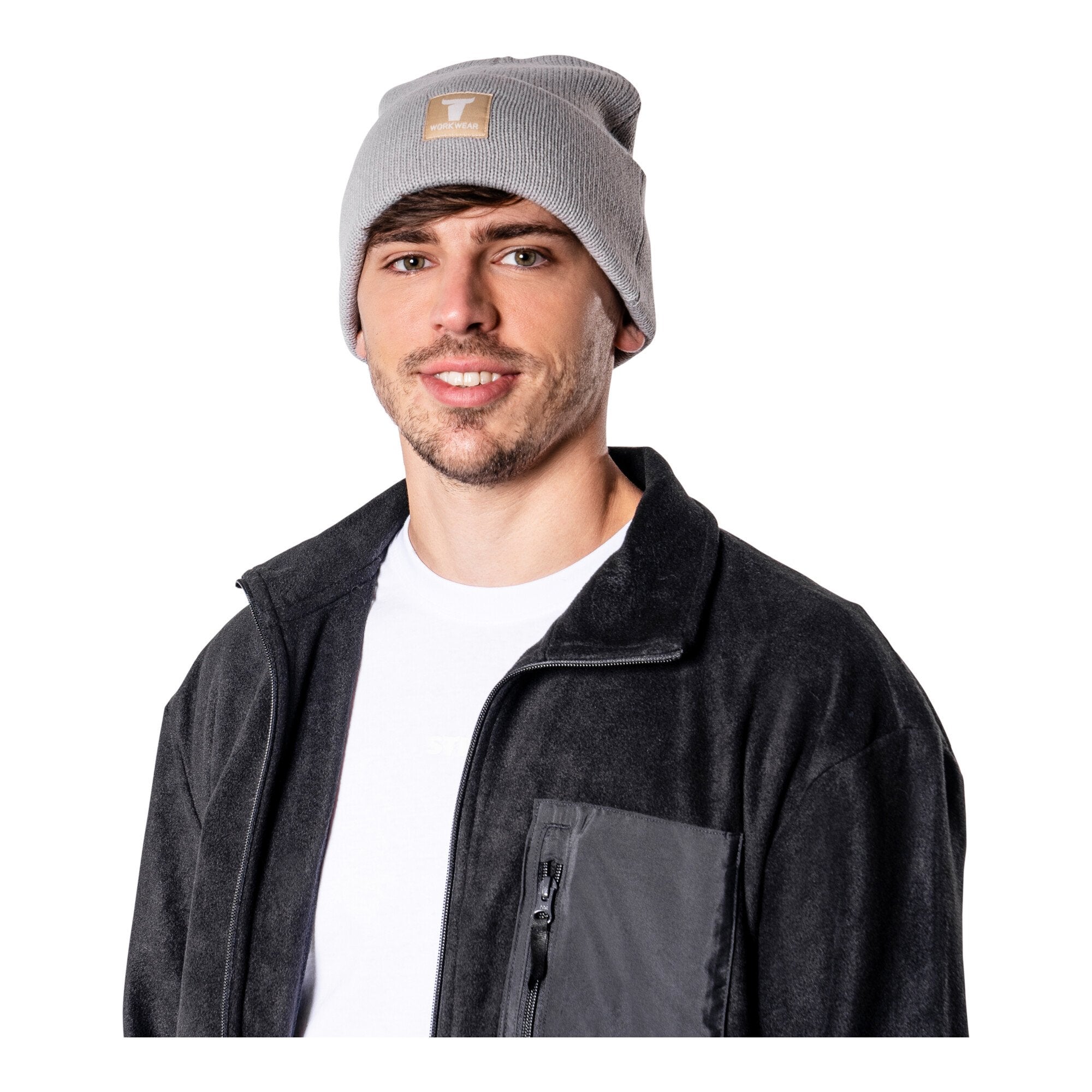 STIER Beanie One Size 7gg Ice Grey