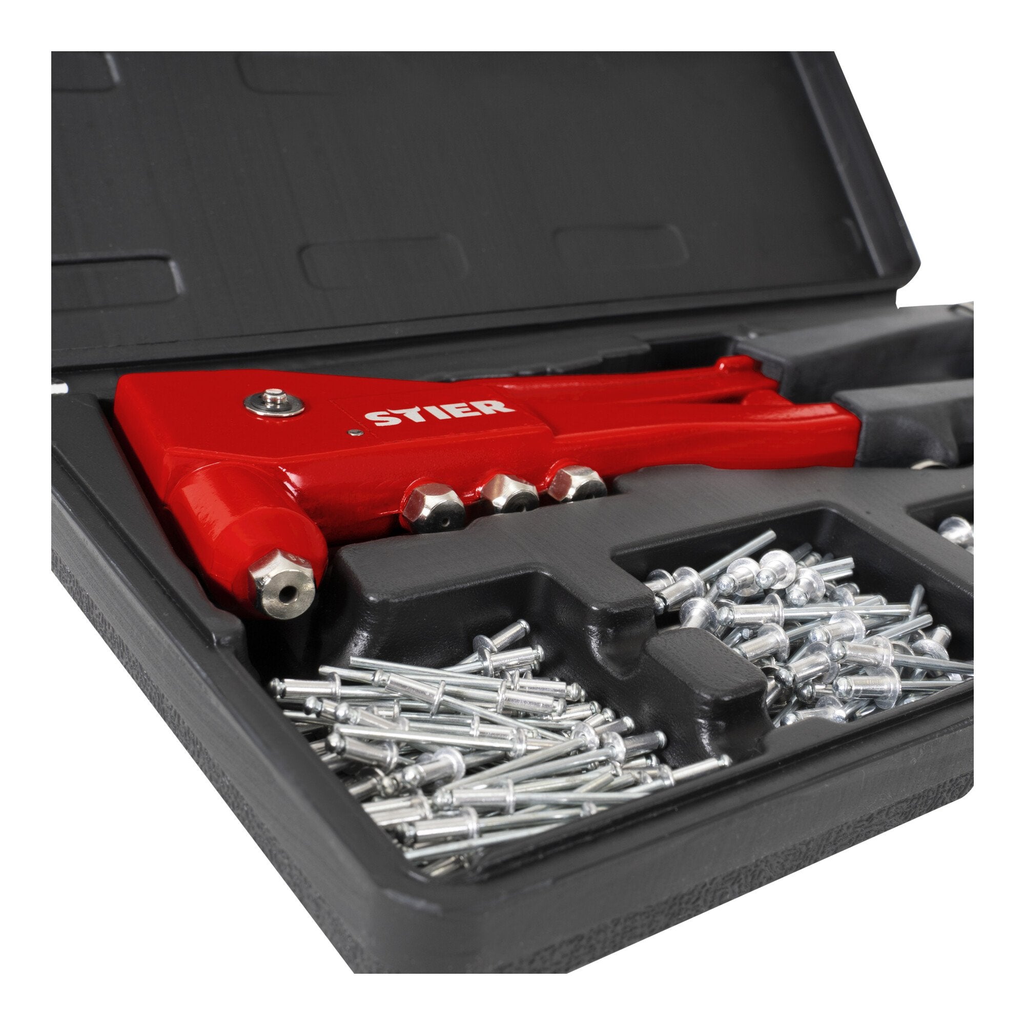 STIER blind rivet set 201-piece with hand rivet pliers blind rivets blind rivet pliers