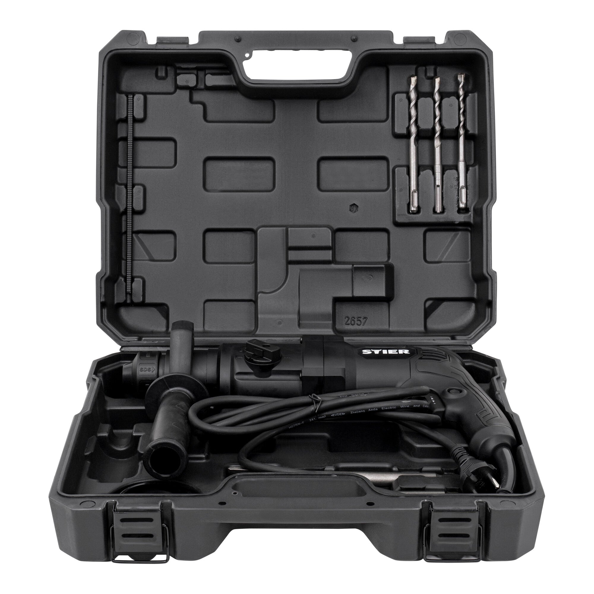STIER hammer drill SHB-T-4900 hammer drill 800 W 3.3 J 0-4900 impacts/min SDS-Plus