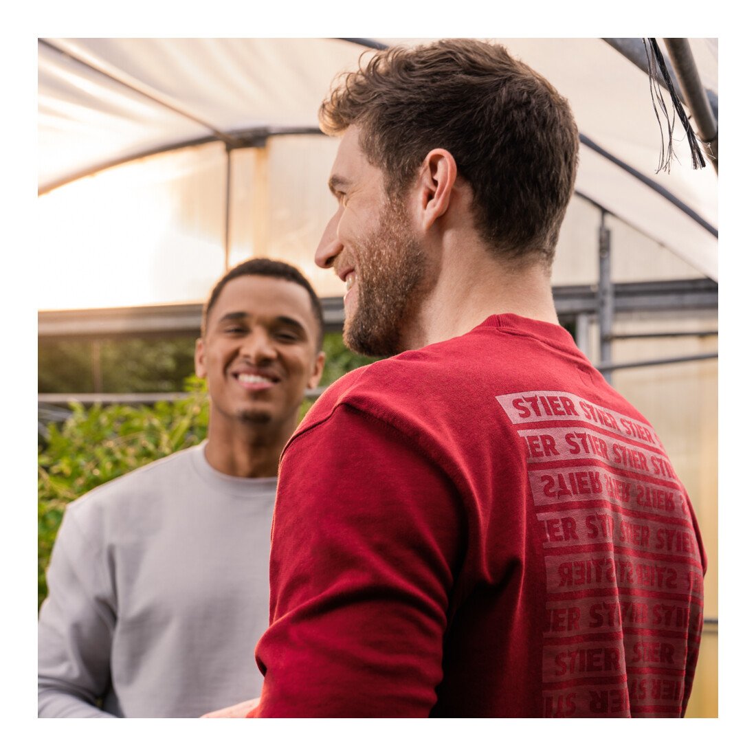 STIER Crew Sweat Style Print XL Deep Red