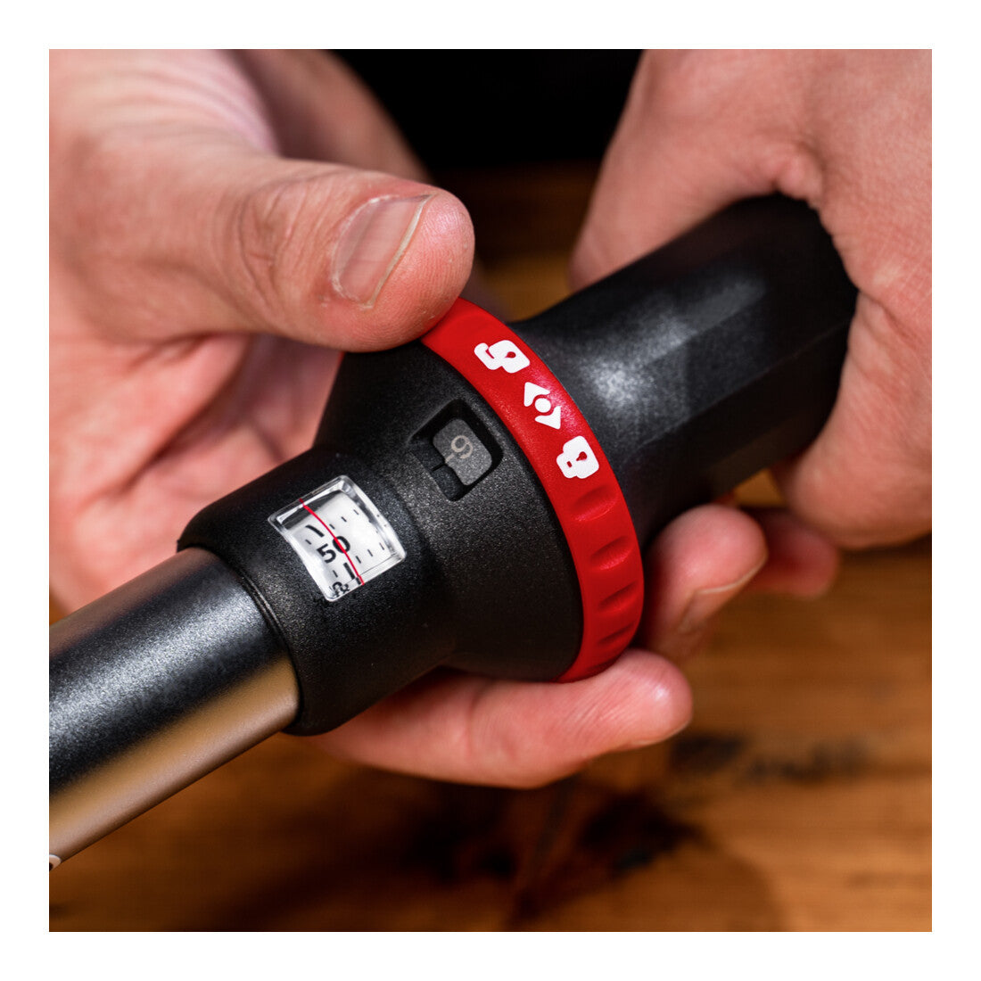 STIER Drehmomentschlüssel mit Umschaltknarre 1/2'' Aufnahme 10-50 Nm