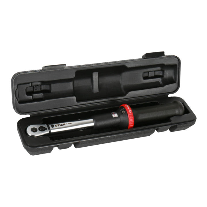 STIER Drehmomentschlüssel mit Umschaltknarre 1/2'' Aufnahme 10-50 Nm