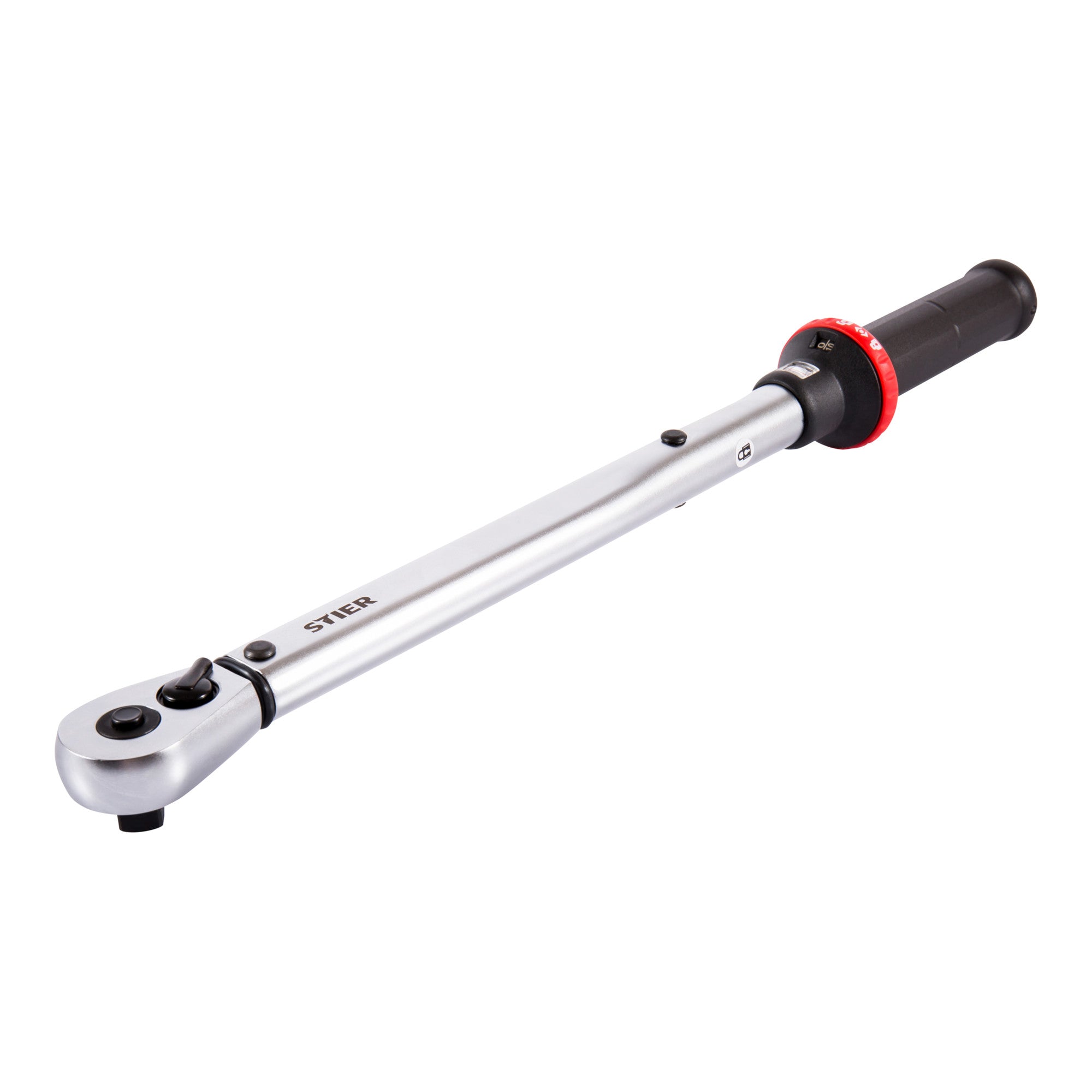 STIER Drehmomentschlüssel mit Umschaltknarre 1/2'' Aufnahme 10-50 Nm