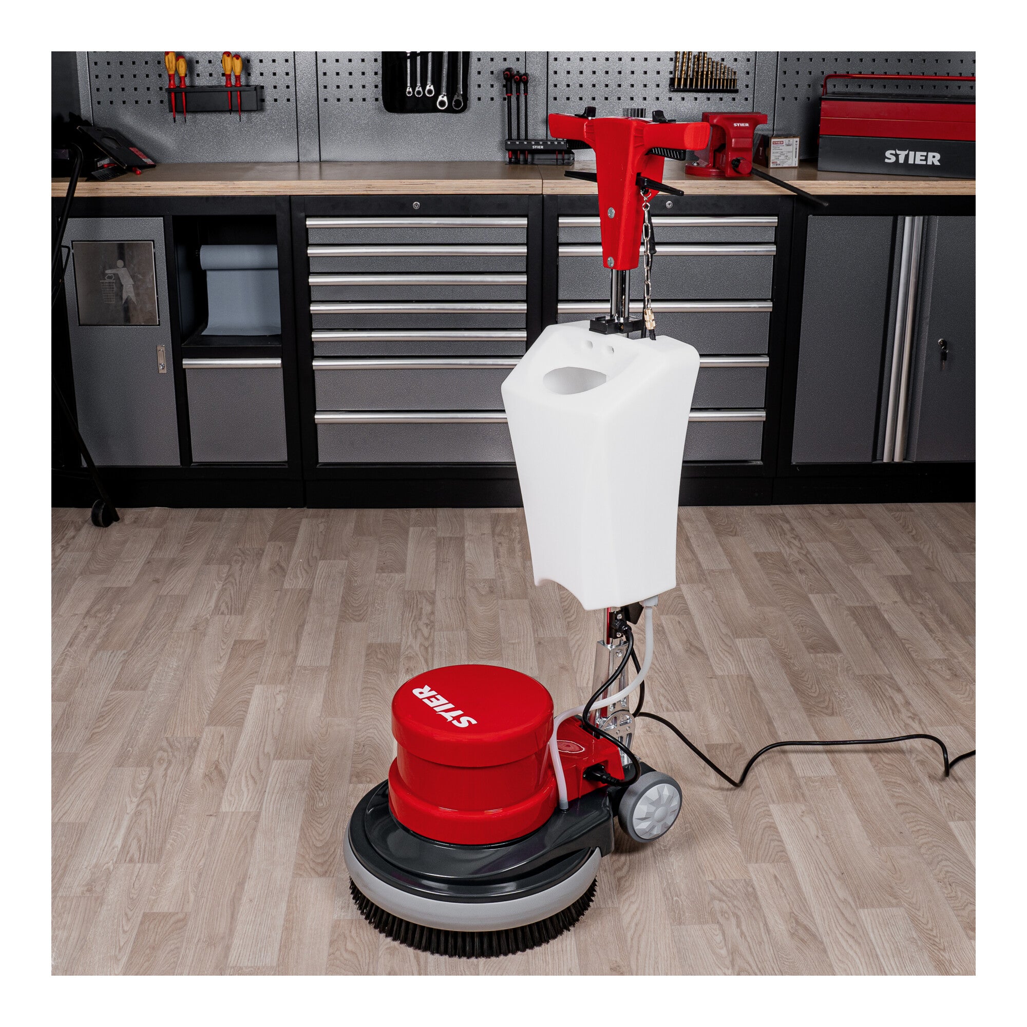 STIER single-disc machine 17S-2 with fresh water tank 1100W 17" diameter 48kg