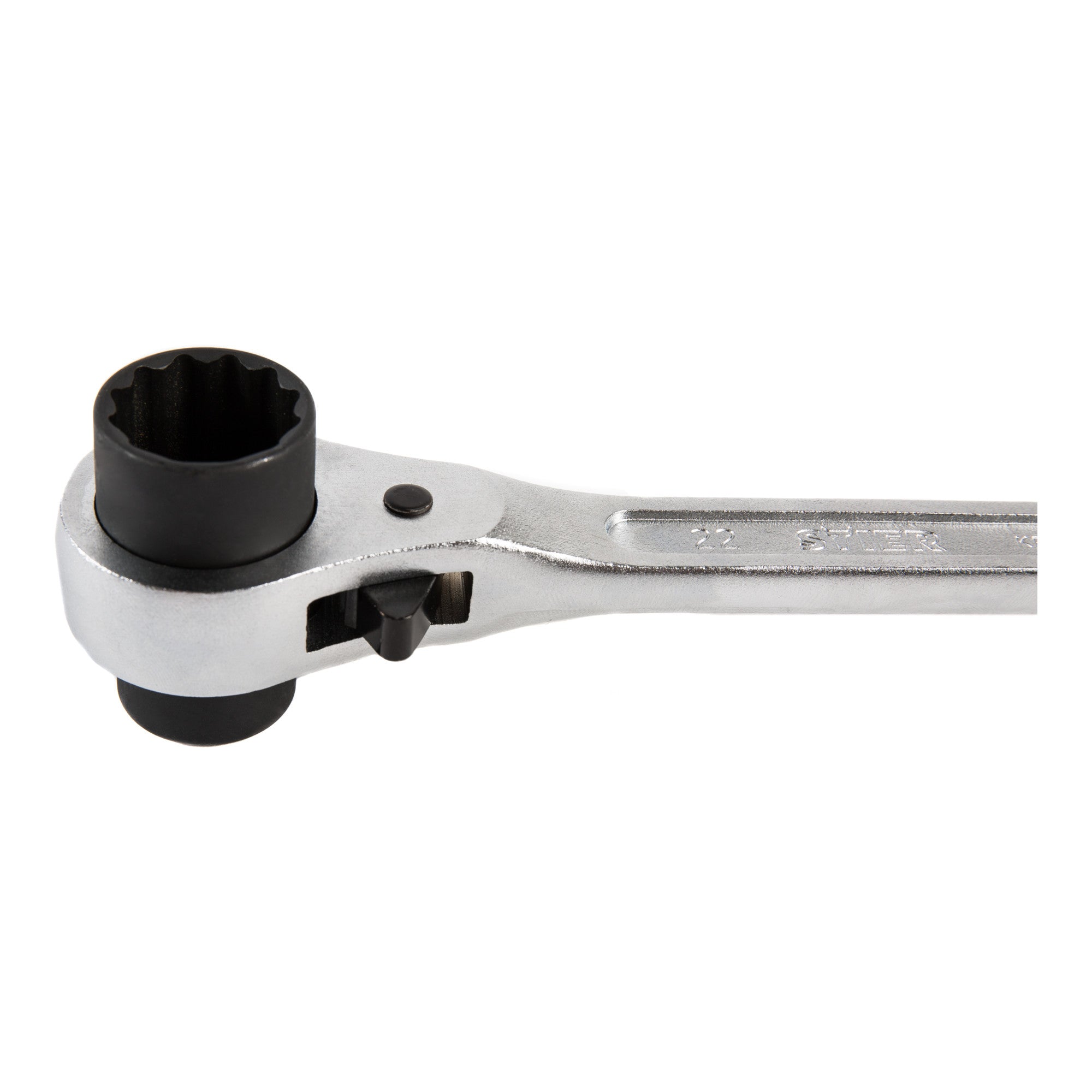 STIER Gerüstbauratsche 19 x 22 mm Doppel-Sechskant Ringratsche