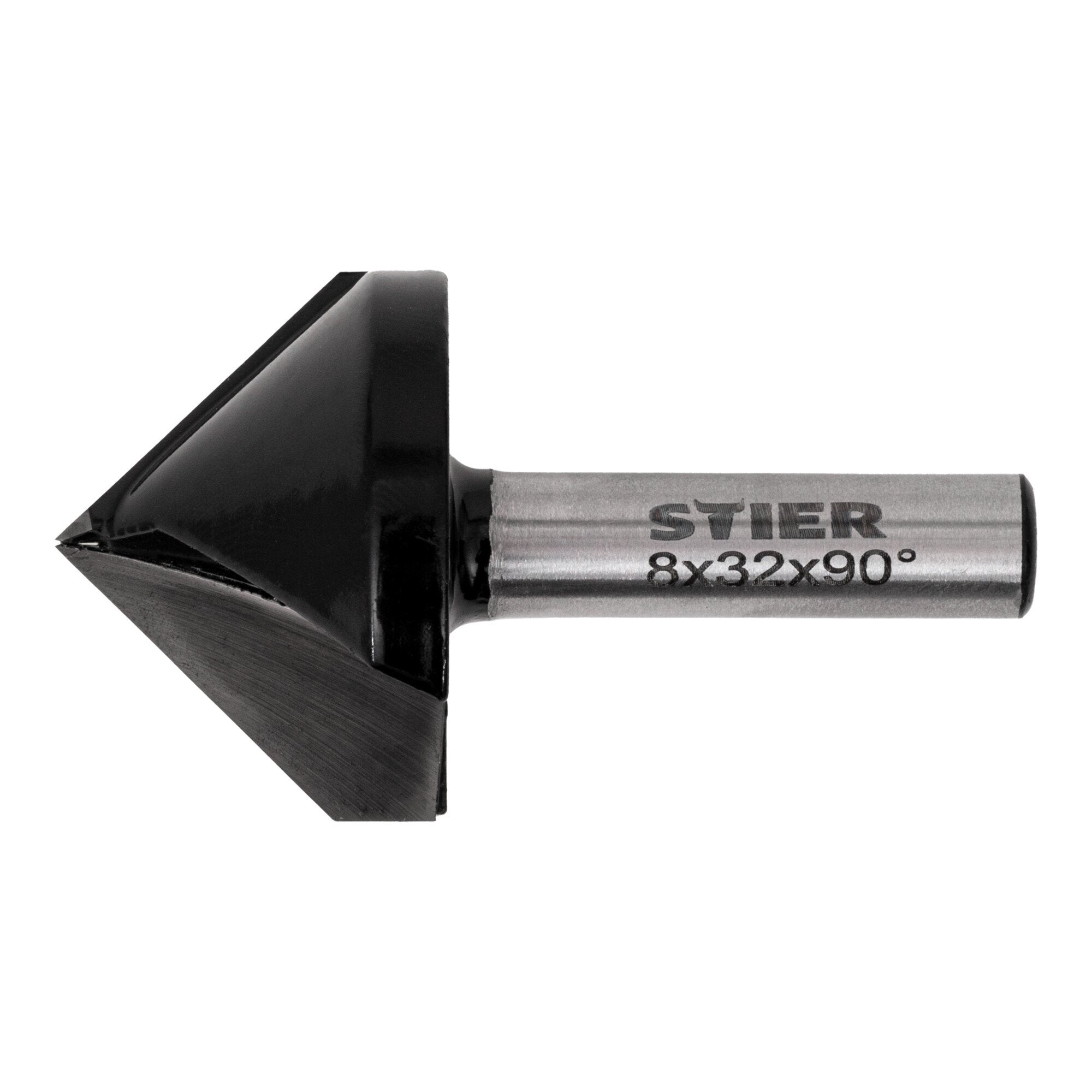 STIER Gipskartonfräser Rigipsfräser 90° Winkel V-Nutfräser Schriftenfräser D32