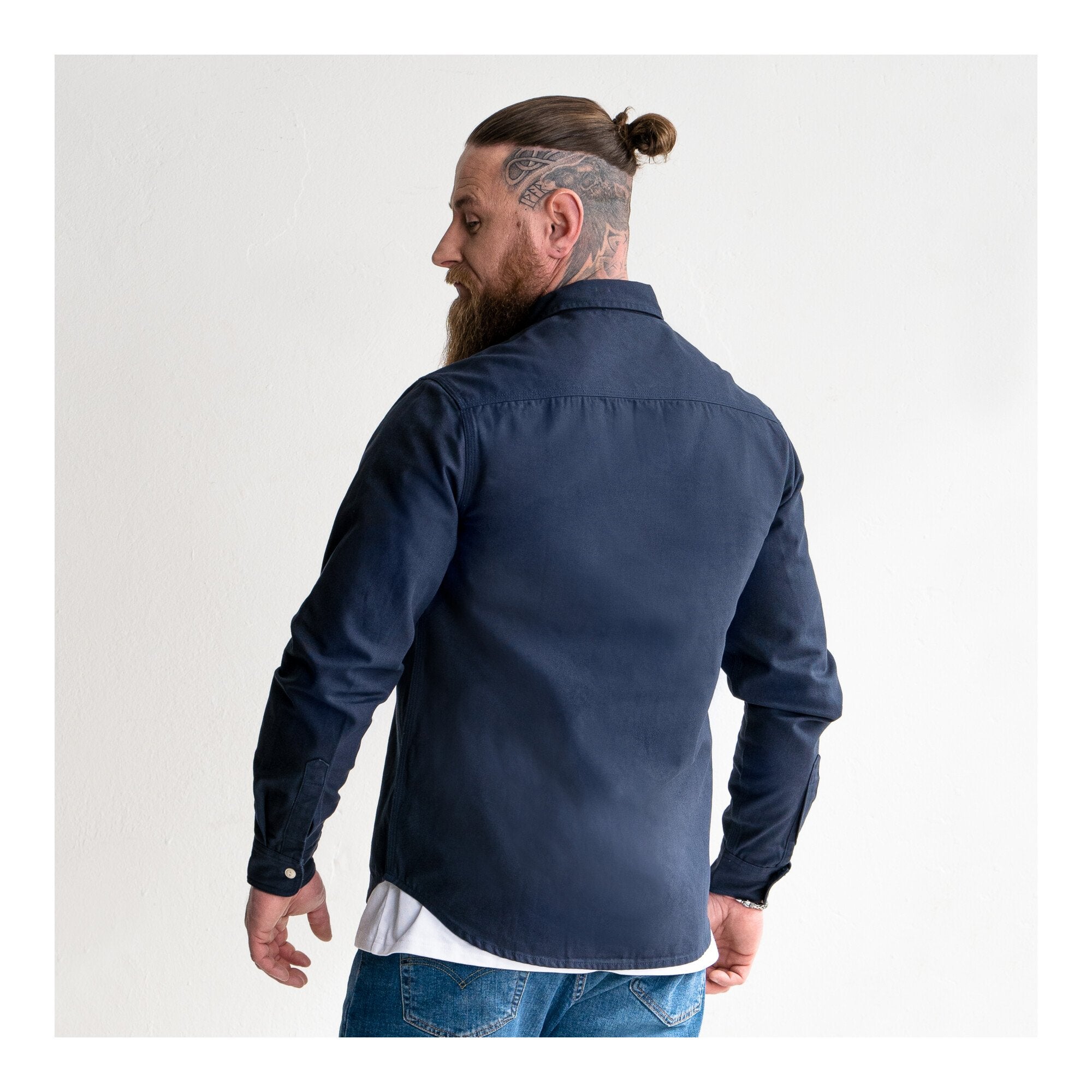 STIER Heavy Work Shirt Canvas bci cotton M Navy