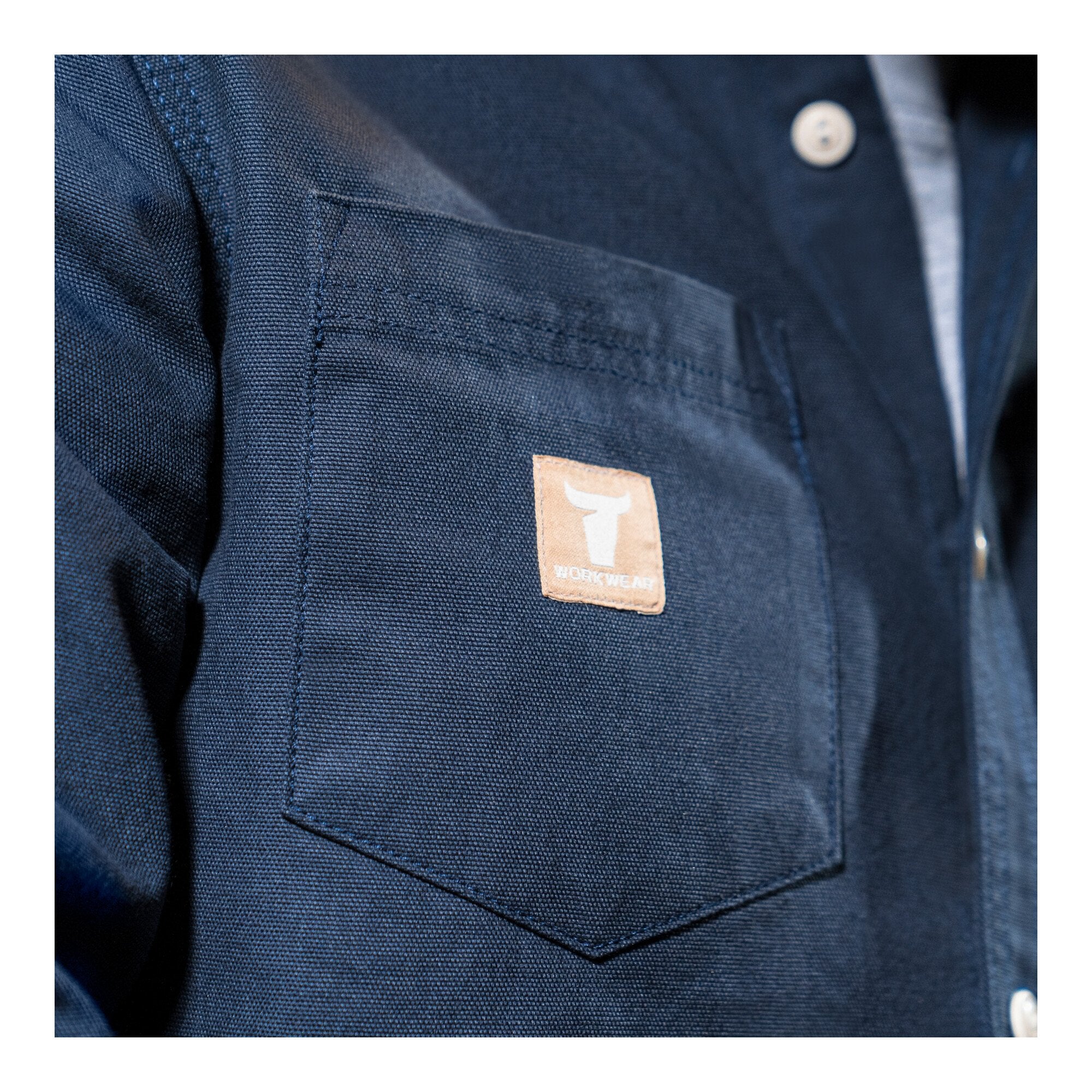 STIER Heavy Work Shirt Canvas bci cotton M Navy