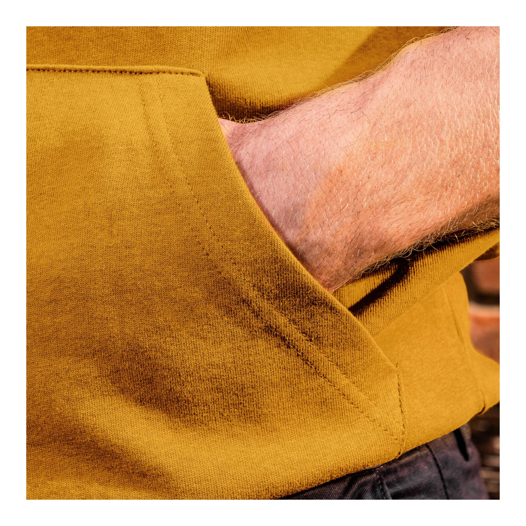STIER Hoodie M Golden Brown